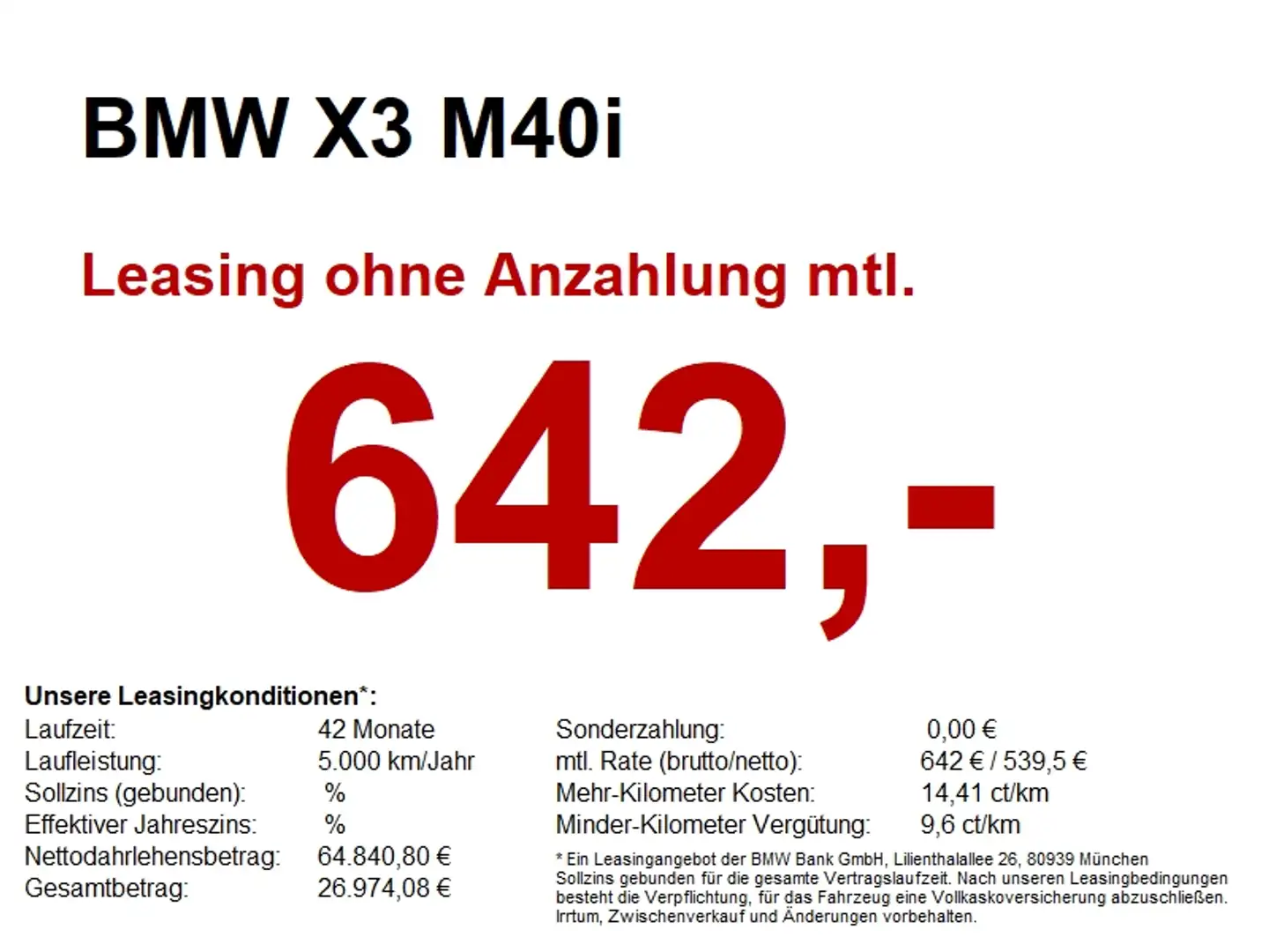 BMW X3 M 40i AHK/SHZ/LASER/HUD/hk/AKUSTIK/PANO/360 Schwarz - 1
