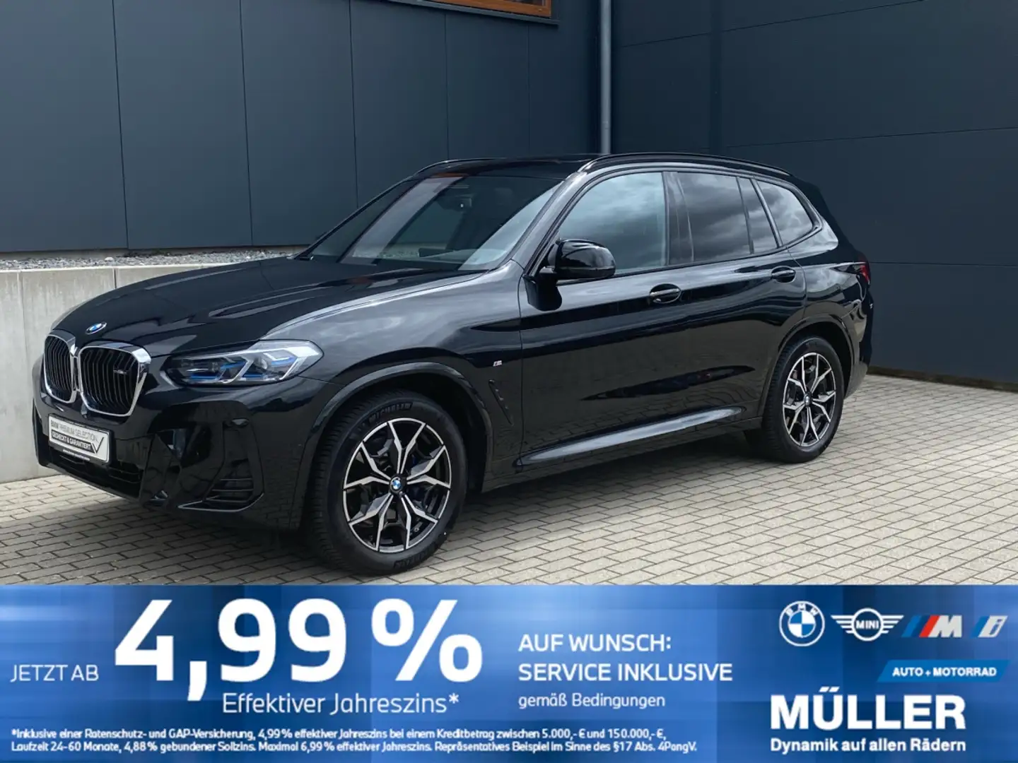 BMW X3 M 40i AHK/SHZ/LASER/HUD/hk/AKUSTIK/PANO/360 Nero - 1