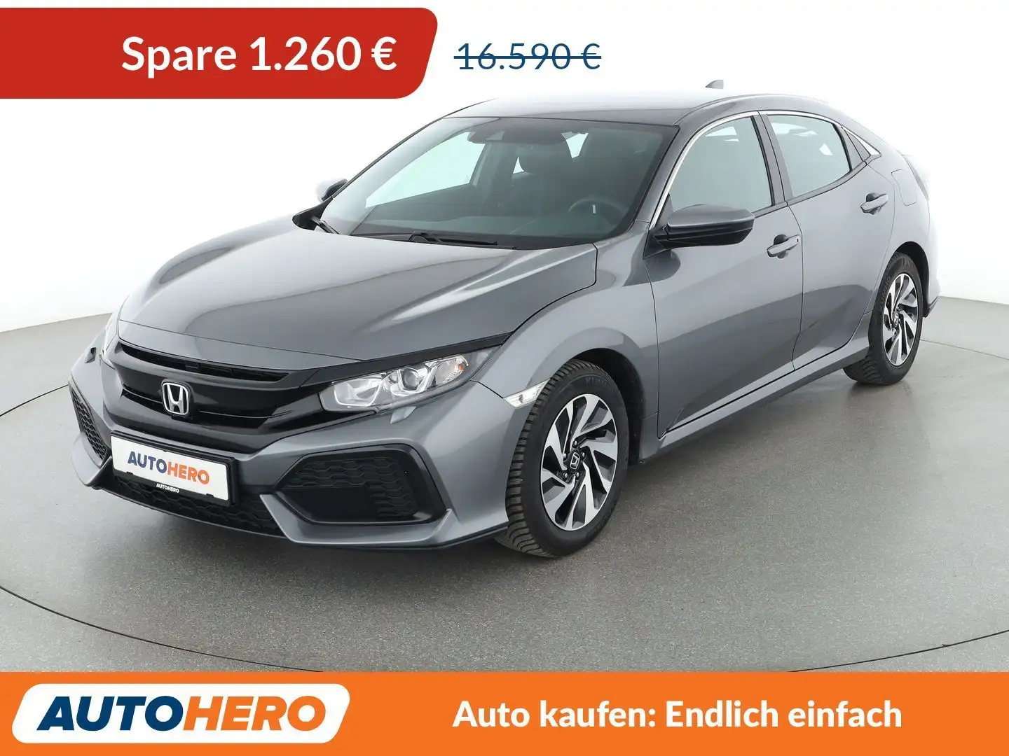 Honda Civic 1.0 VTEC Comfort*SPUR*ACC*PDC*SHZ*KLIMA* Grau - 1