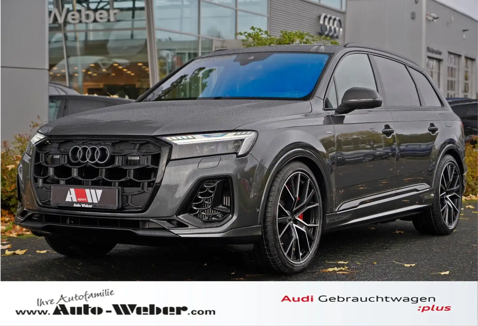 Audi Q7 TFSIe SLINE BUSINESS CARBON OLED MASSAGE B&O Grijs - 1