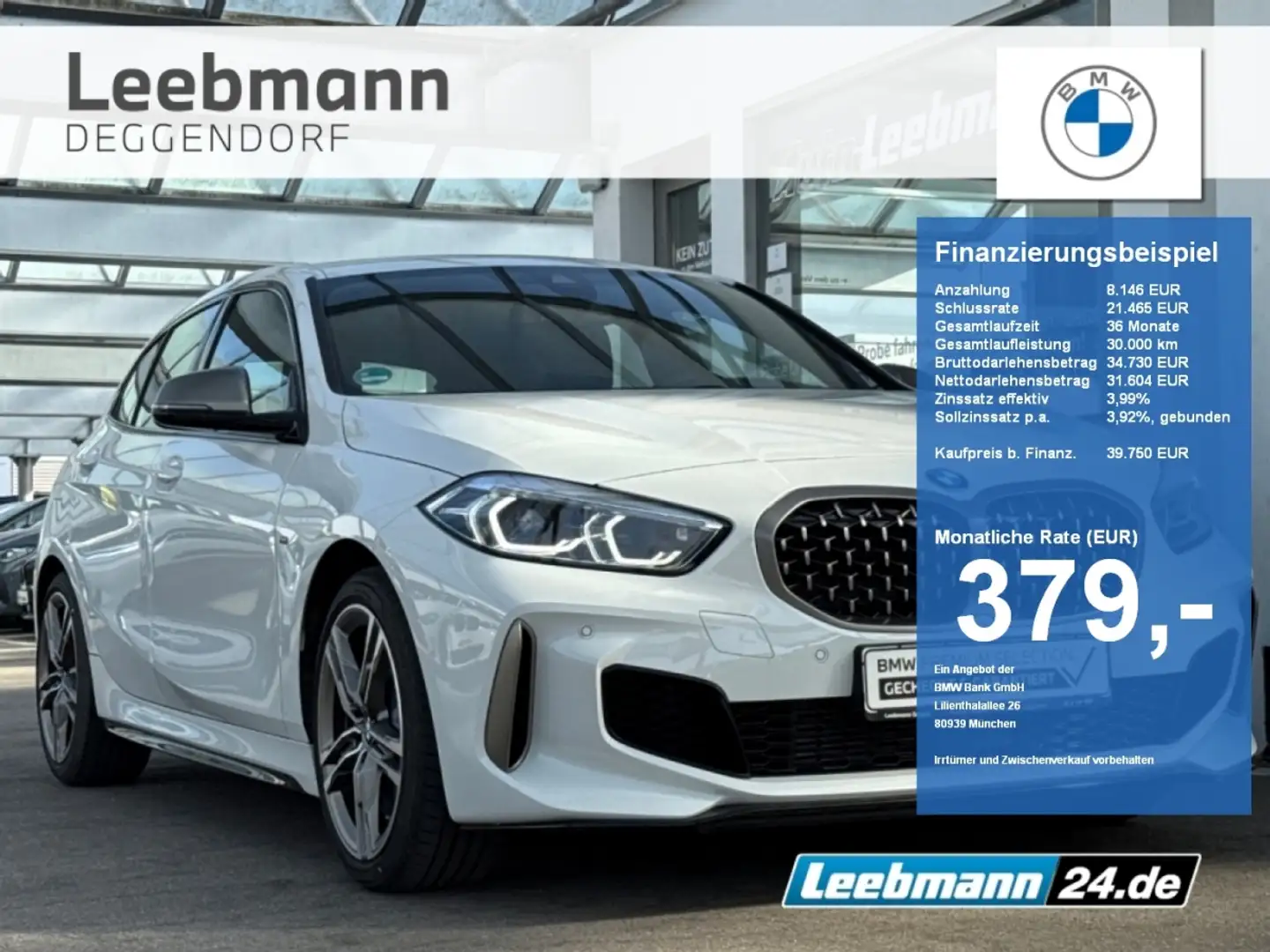 BMW 135 Mi xDrive AdaptLED/LKH GARANTIE bis 01/2029 Blanc - 1