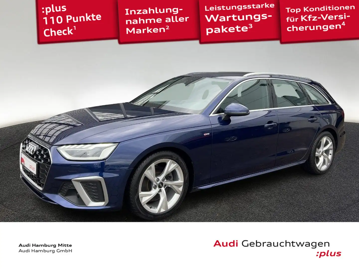 Audi A4 35 TFSI S Line S tronic Navi LED Kamera Blau - 1