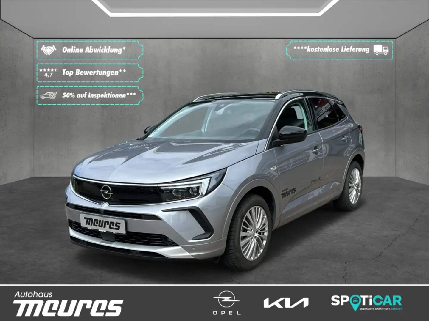 Opel Grandland Ultimate NAVI KAMERA 360 *SOFORT VERFÜGBAR* Silber - 1