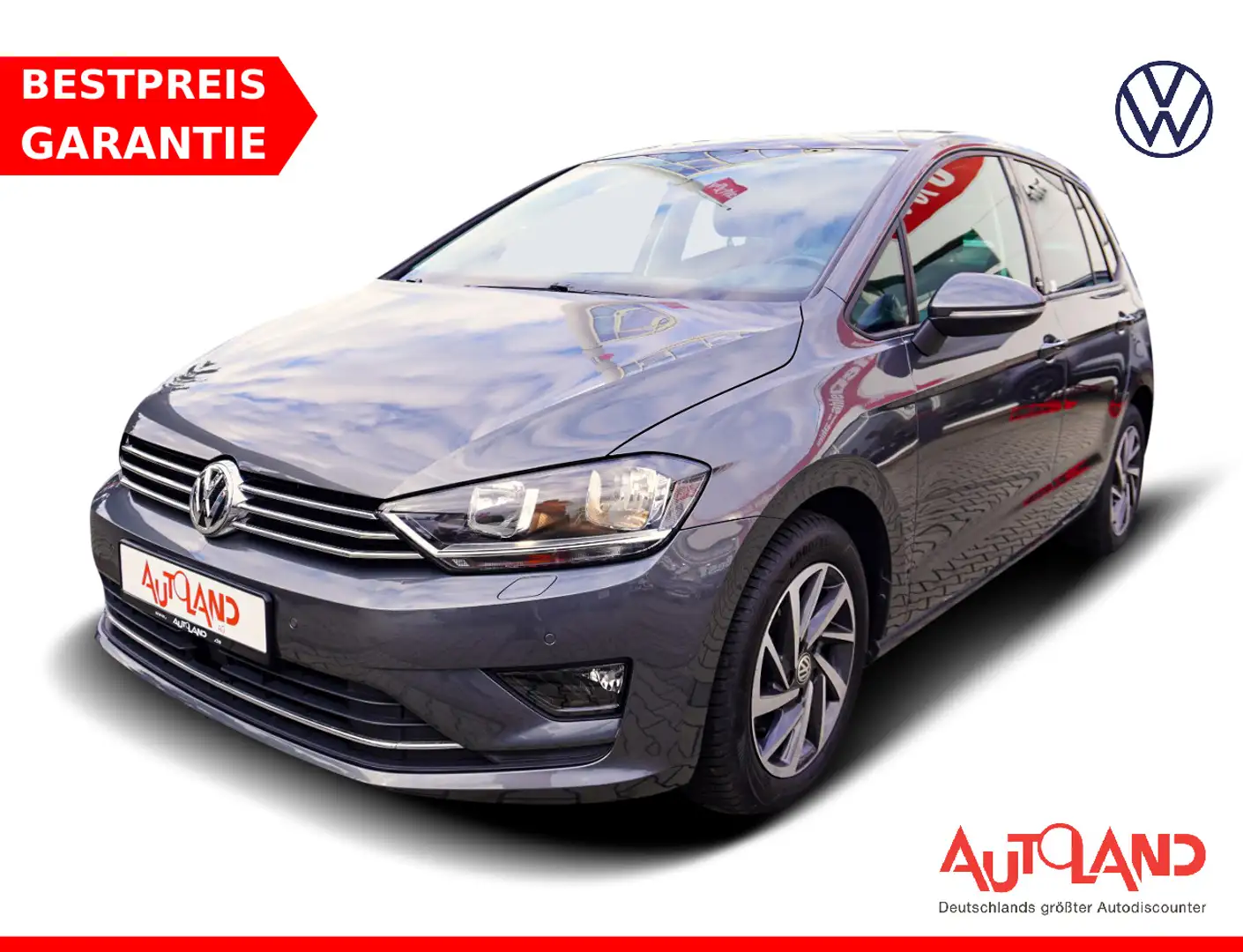 Volkswagen Golf Sportsvan 1.6 TDI DSG Sound Navi ACC PDC Gris - 1