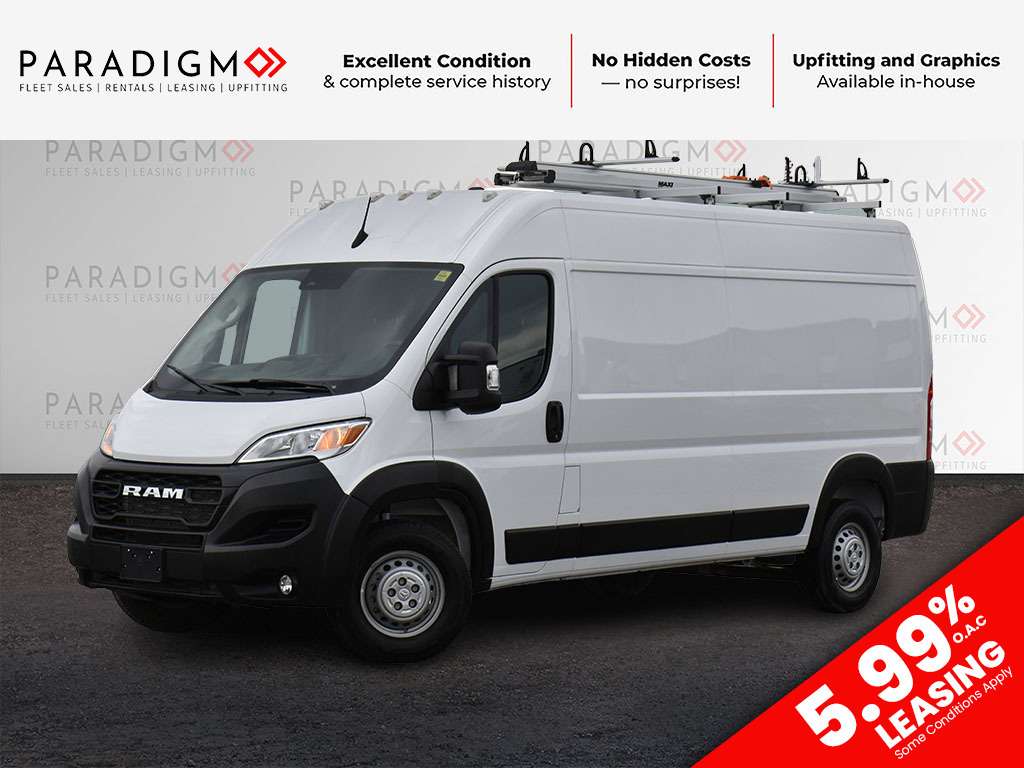 White 2025 RAM ProMaster Van Front-Wheel Drive 9-Speed Automatic