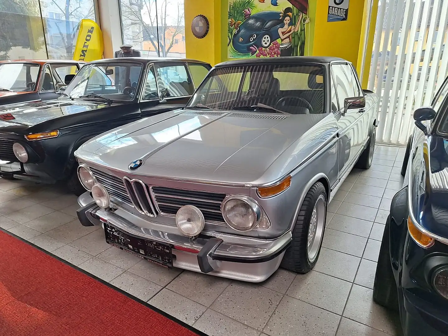 BMW 2002 1600 Baur Targa Silber - 2