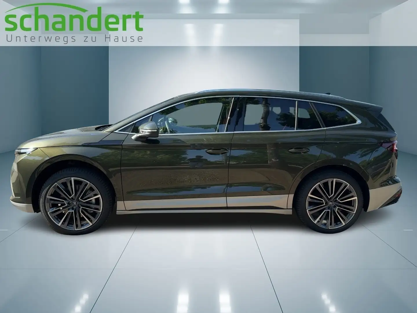 Skoda Enyaq 85 Lodge LED Navi AHK 4xSitzhzg. Klimaautomatik Grün - 2