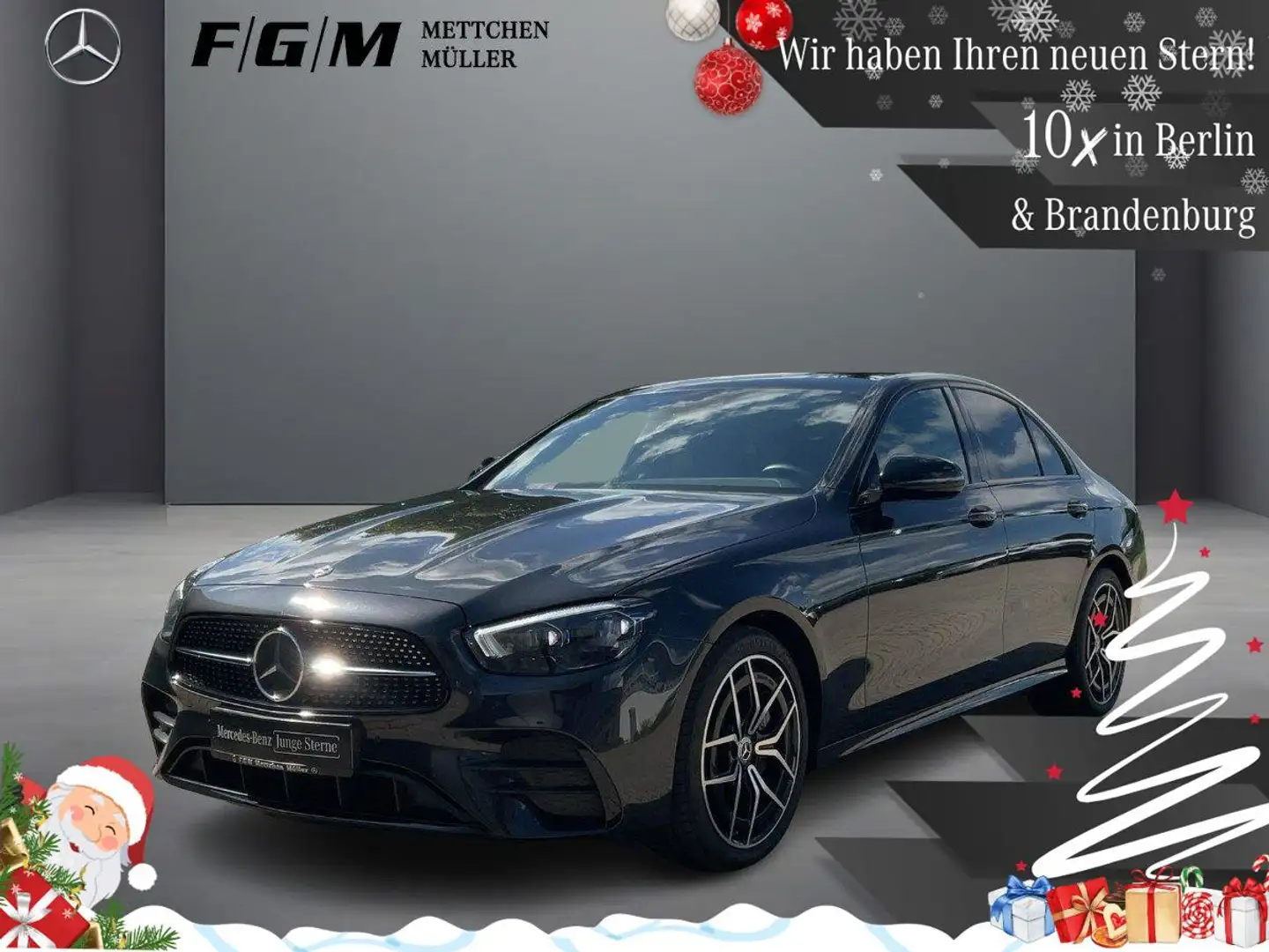 Mercedes-Benz E 450 4M AMG Line Burm|MBeam|S-Dach|TWA|Night Gris - 1