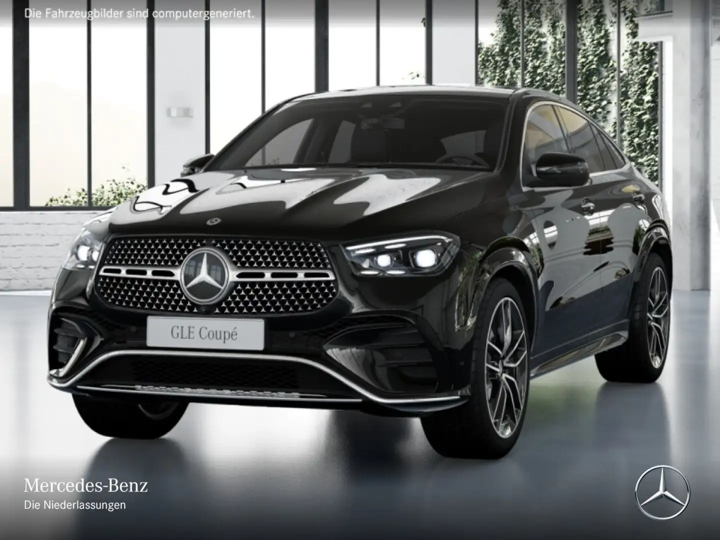 Mercedes-Benz GLE 450 d Coupé 4M AMG+PANO+360+AHK+MULTIBEAM+22" Schwarz - 2
