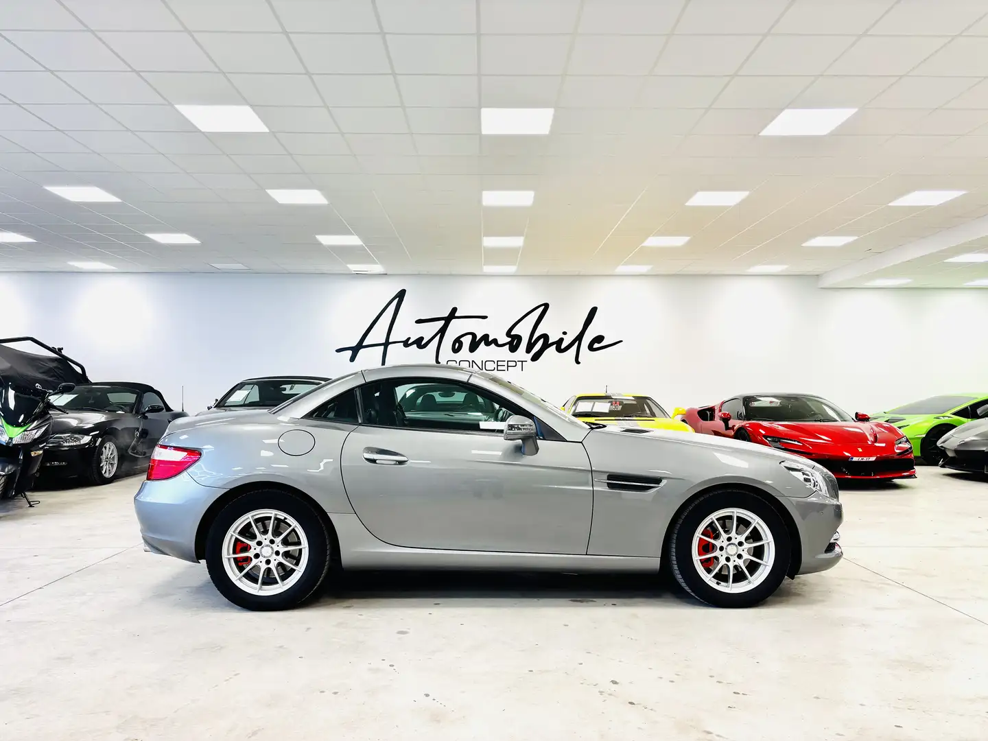 Mercedes-Benz SLK 200 ✅1AN GARANTIE✅PANO✅BOITE AUTO✅GPS✅CARNET Gris - 2