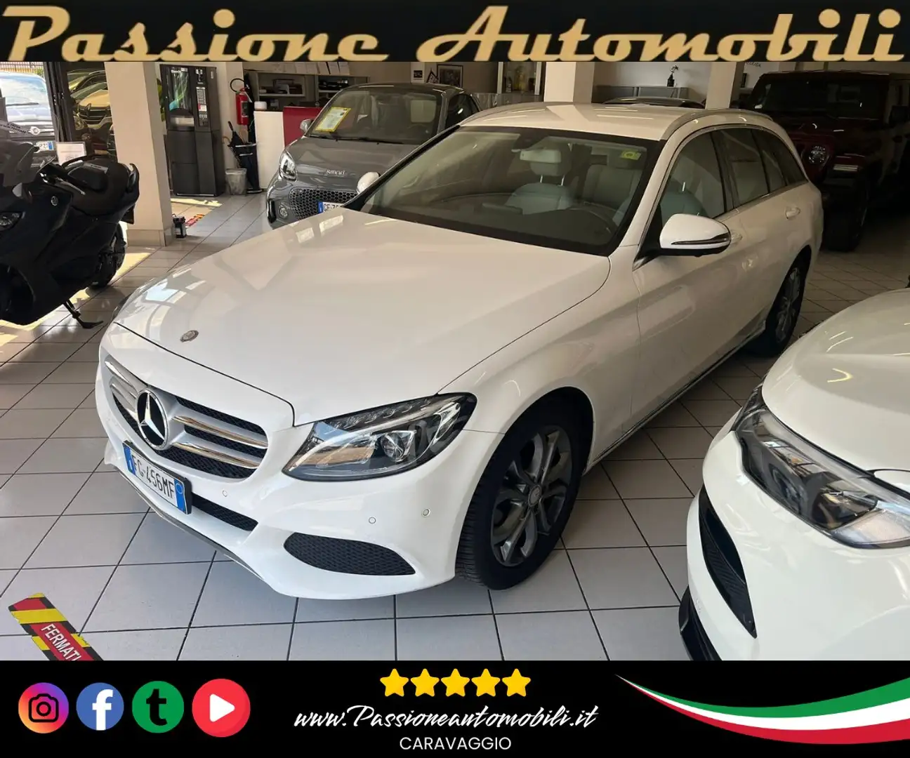 Mercedes-Benz C 180 C SW 180 d (bt) Premium EURO6 Weiß - 1