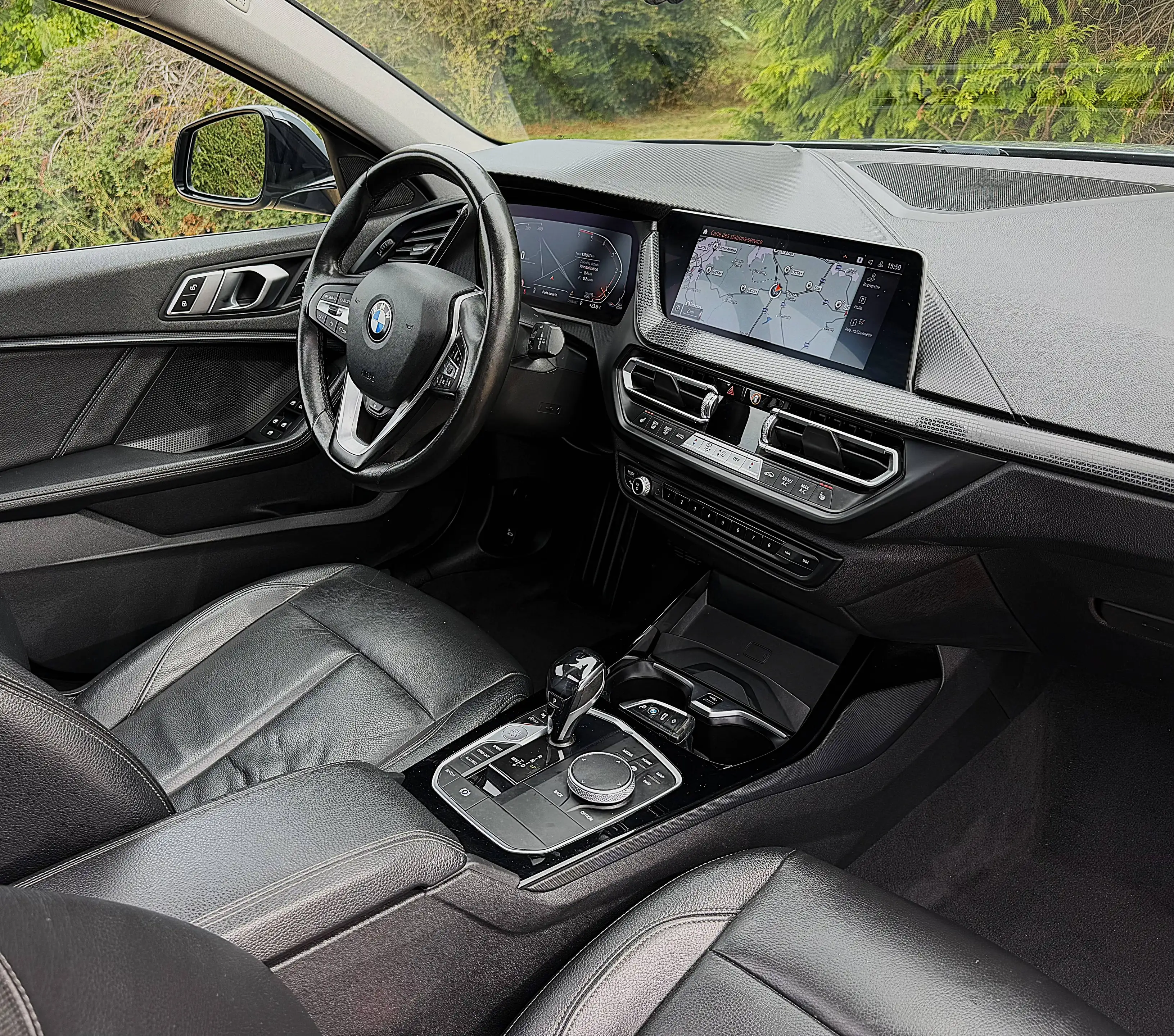 BMW 120 D FACE-LIFT 190 CV PACK LUXURY FULL OPTIONS BOITE AUTO SPORT PANORAMIQUE LED LIGHT CUIR CLIM GPS JA17' FULL — photo 11