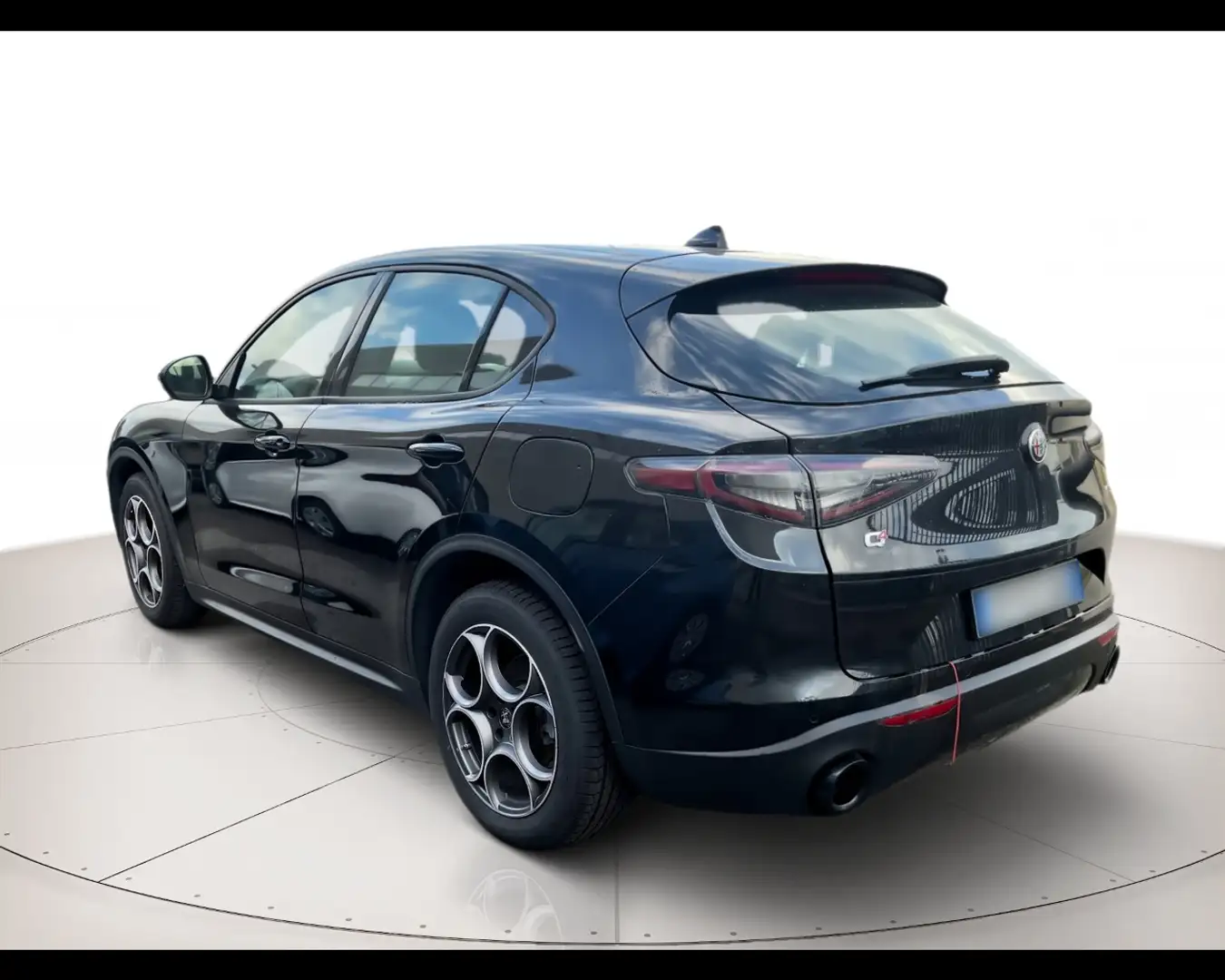 Alfa Romeo Stelvio 2.2 TurboDiesel 210cv Ti Q4 Zwart - 2