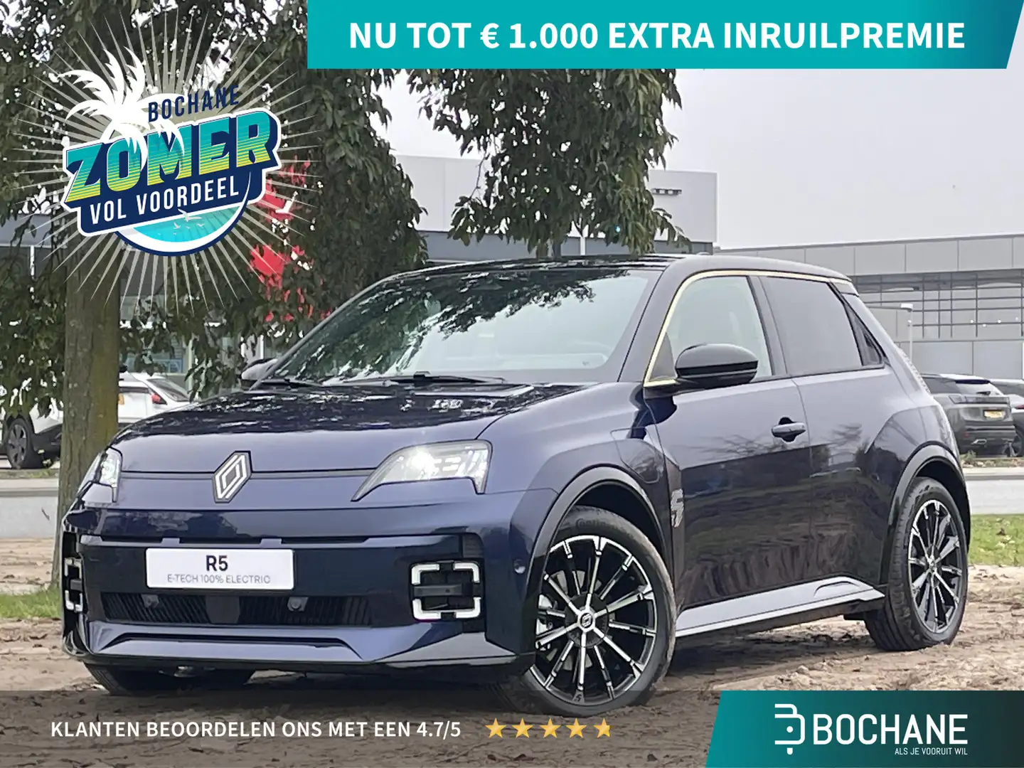 Renault R 5 Comfort Range Iconic Cinq 52 kWh | Google navigati Blauw - 1