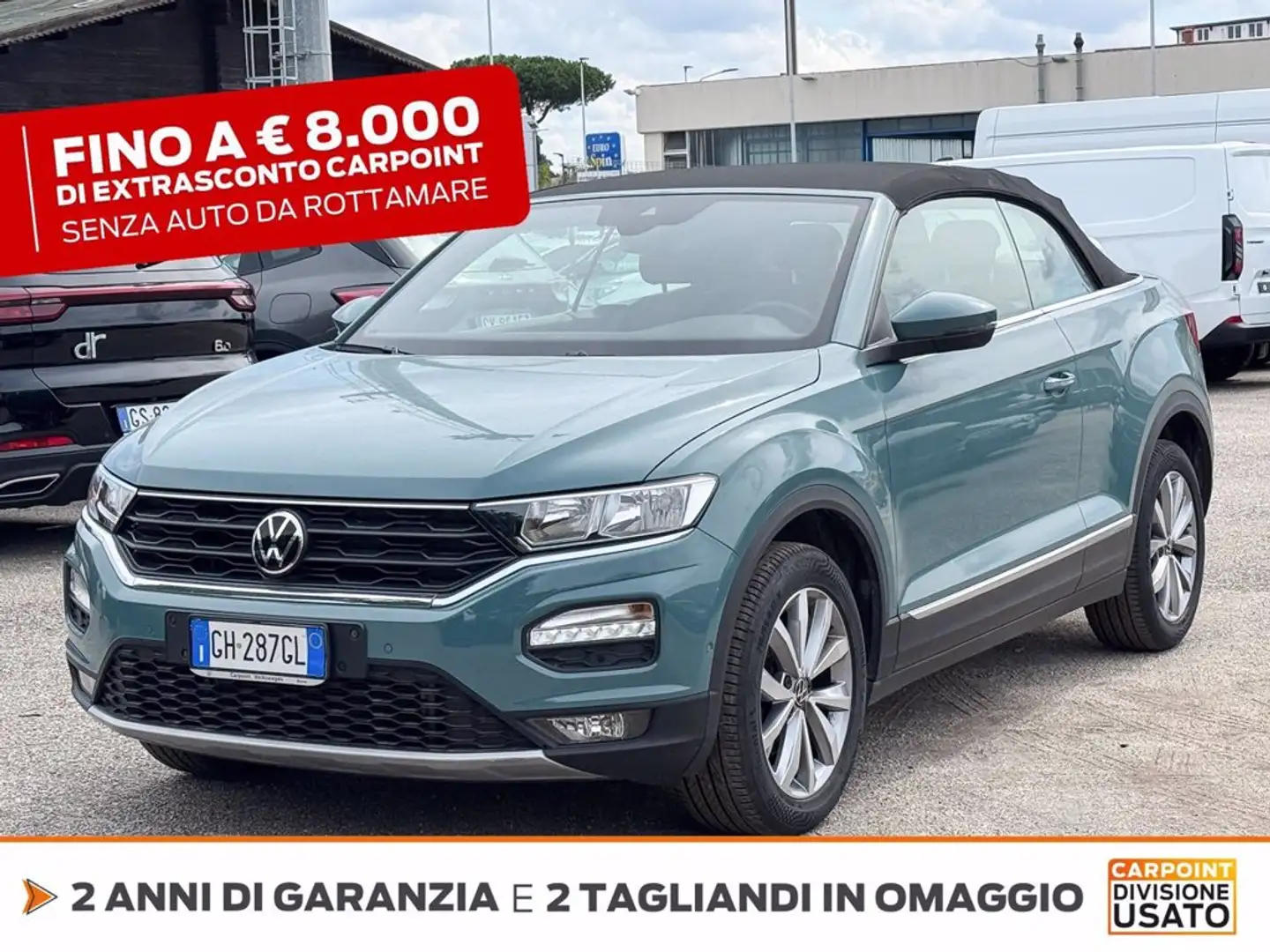Volkswagen T-Roc cabriolet 1.5 tsi style Vert - 1