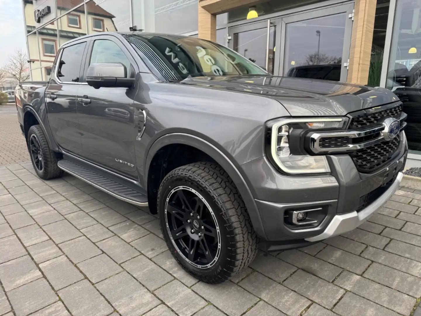 Ford Ranger Limited 4x4 DOKA 2.0 AHK Leder Digitales Cockpit L Grau - 2