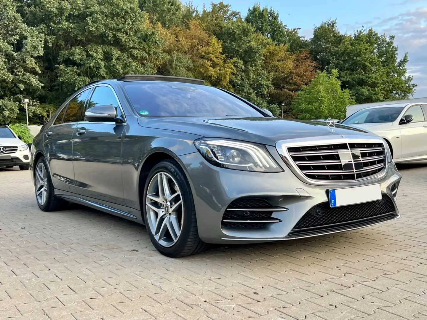 Mercedes-Benz S 350 S350d AMG LINE 9G-TR-PANODACH-DISTR.-BURM.-TOTW. Grau - 2