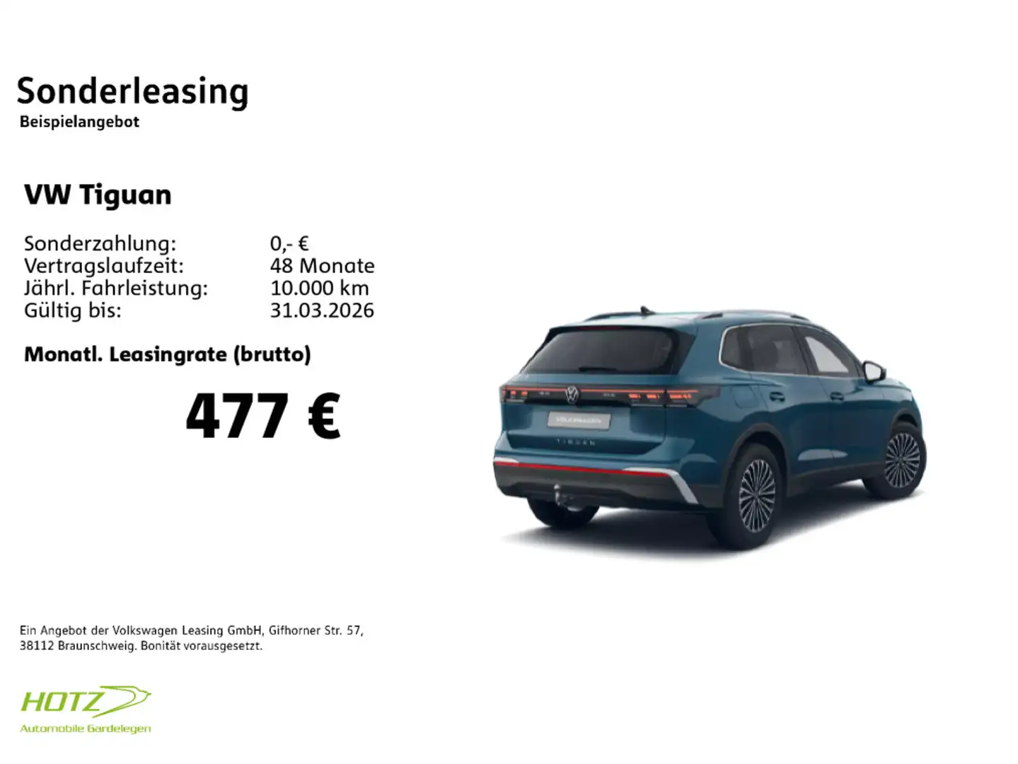 Volkswagen Tiguan 2.0 TDI DSG Elegance AHK/LED/PDC Blau - 2