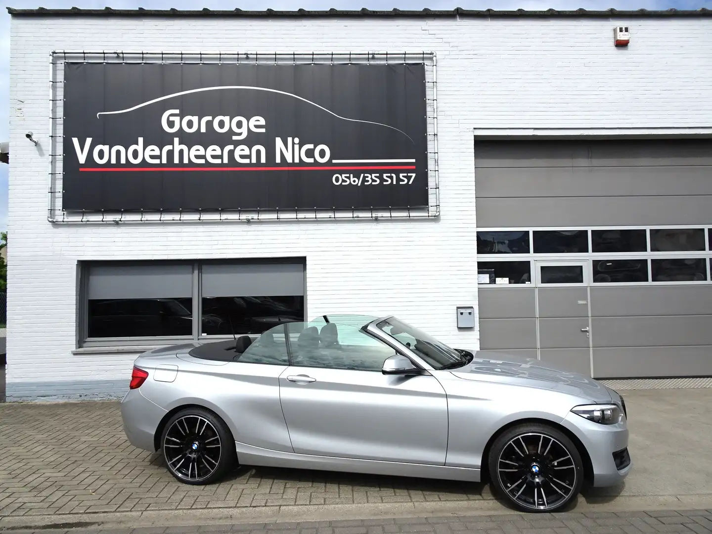 BMW 218 XENON,LEDER,NAVI,PDC,BLUETH,ALU,ZWARTE GRILLE Gris - 1