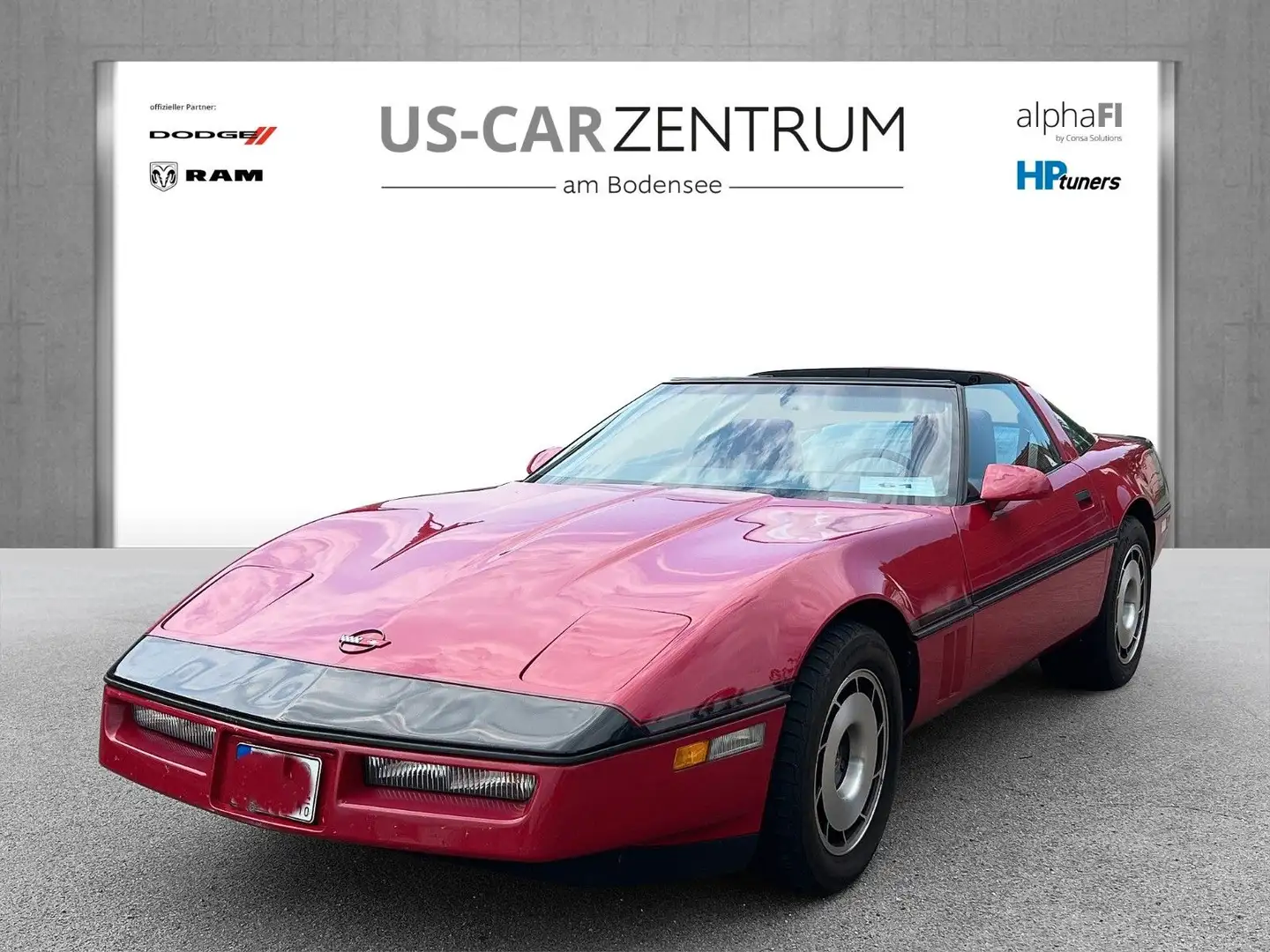 Corvette C4 Targa 22 TKM*H-Zulassung*Klimaanlage* Rot - 1