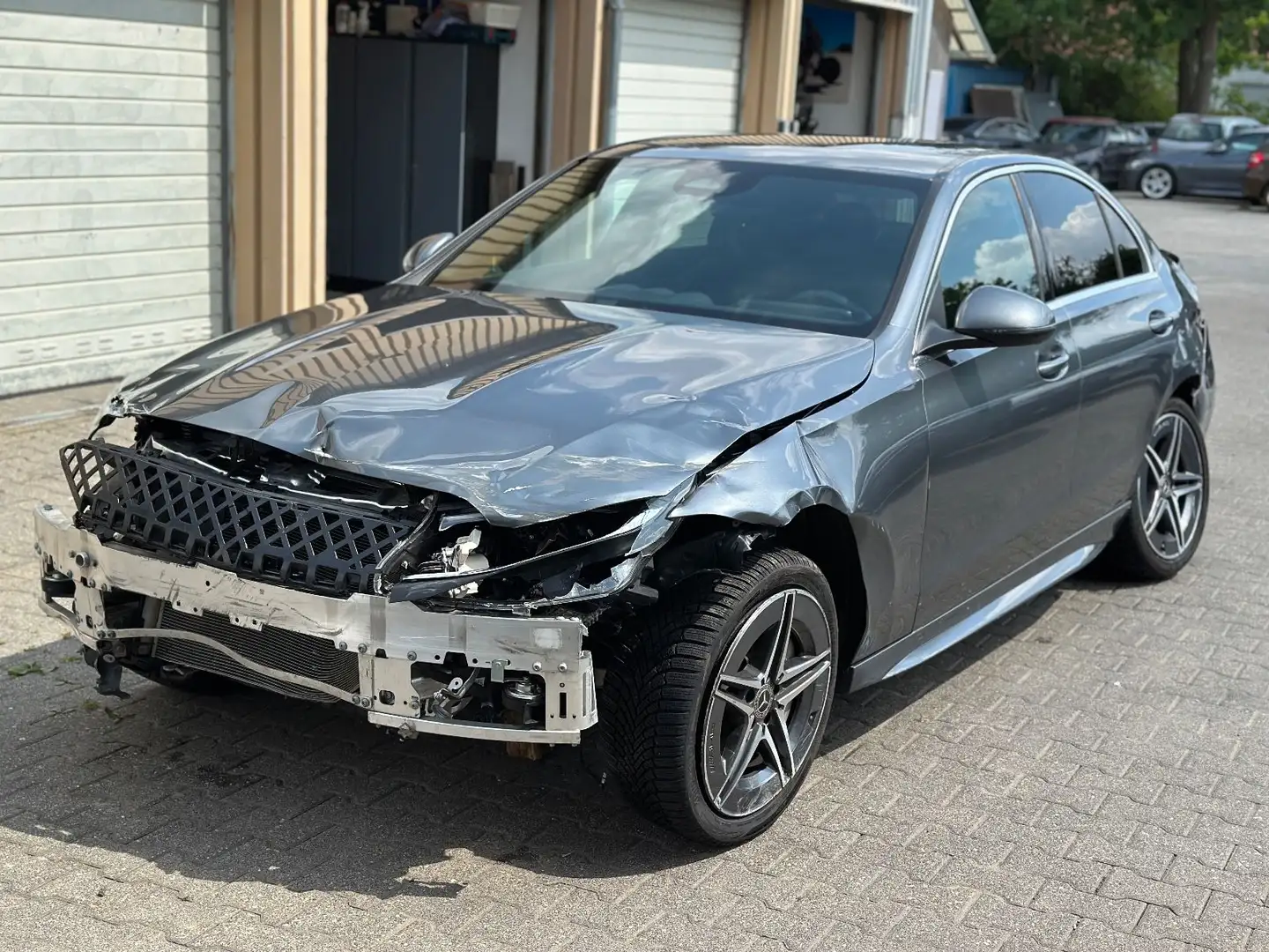 Mercedes-Benz C 200 d AMG ILS Kamera Gris - 1