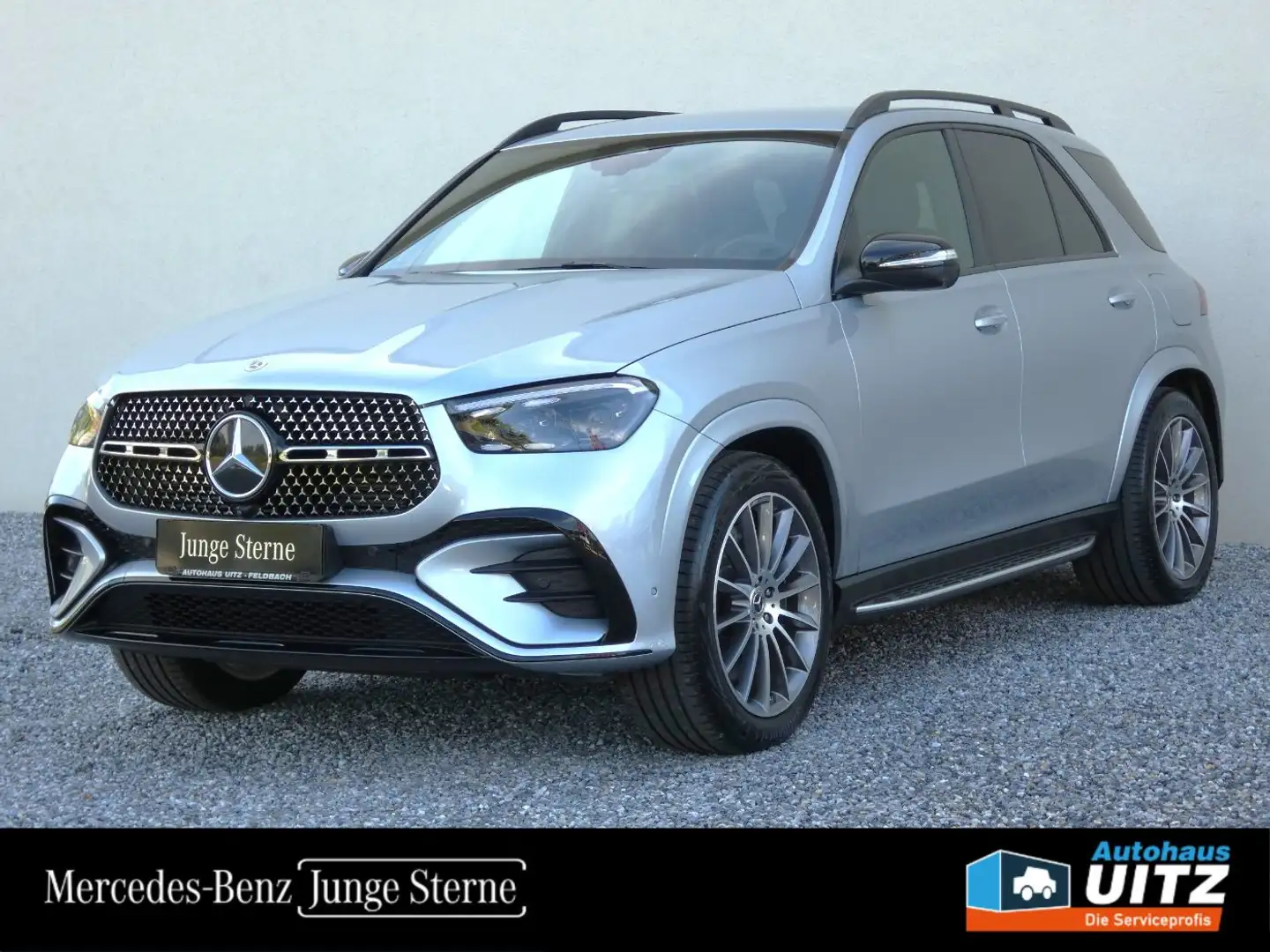 Mercedes-Benz GLE 350 de 4M AMG +Burm+MBeam+AHK+360°+Fahras+KeyG Silber - 1