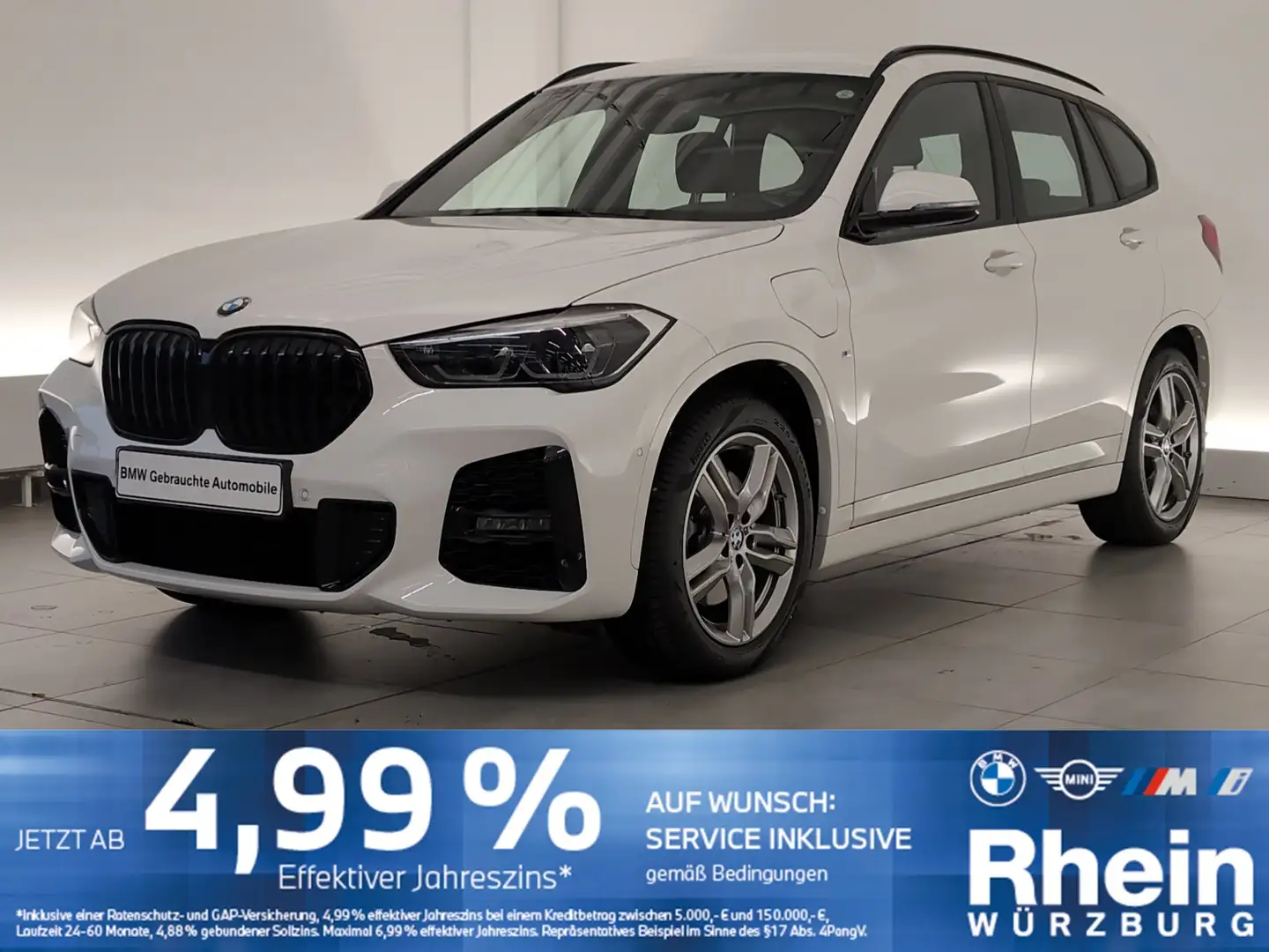 BMW X1 xDrive25e M Sportpaket HiFi/AHK/RFK/PDC/DAB HiFi/A Weiß - 1