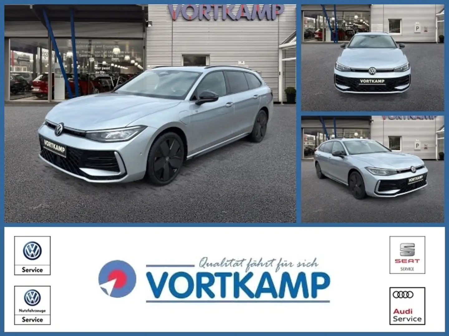 Volkswagen Passat Variant eHybrid 200 kW R-Line Black Style Silber - 1