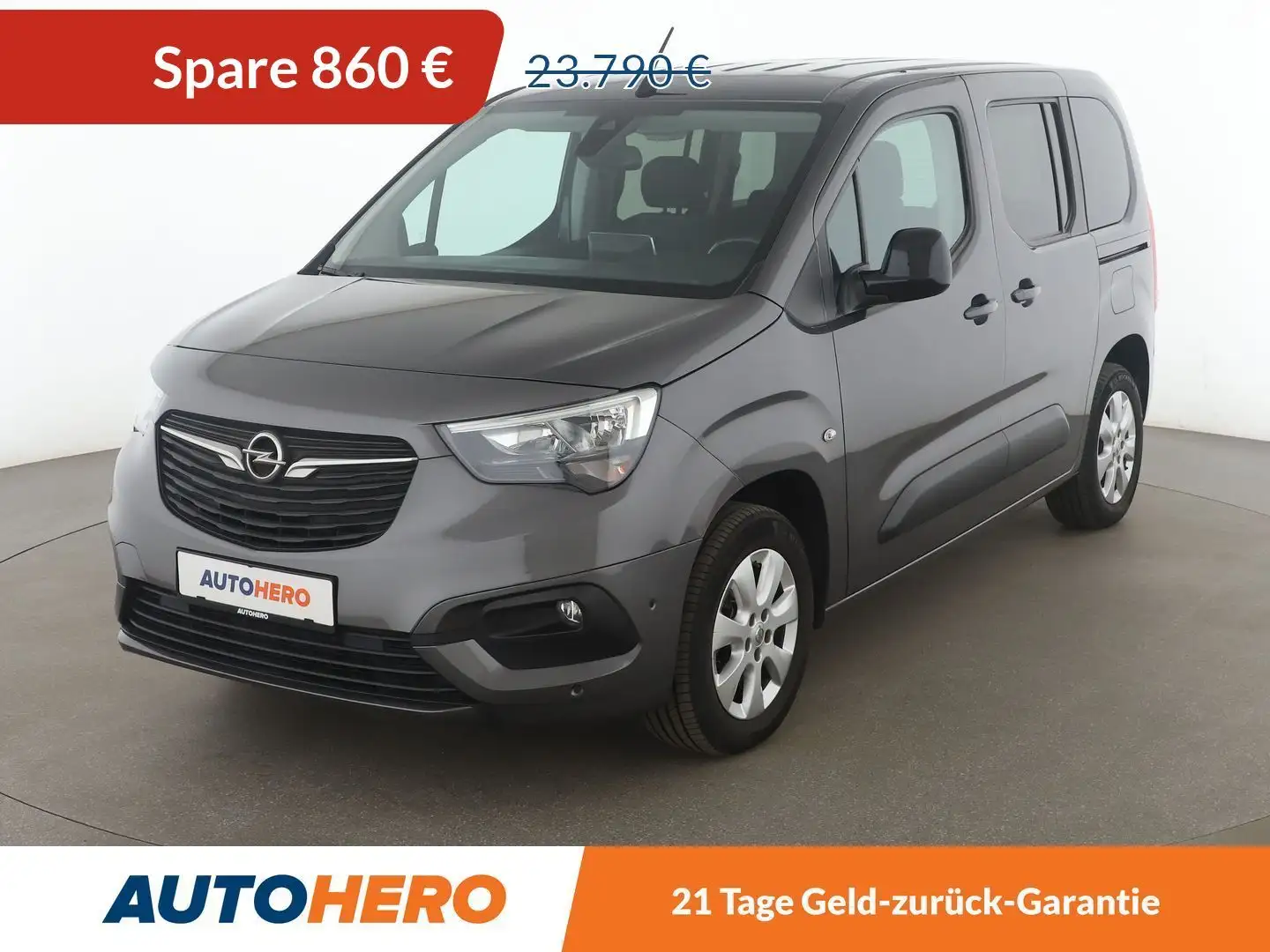 Opel Combo Life 1.2 Turbo Elegance Aut.*TEMPO*PDC*CAM*SHZ*KLIMA* Grau - 1