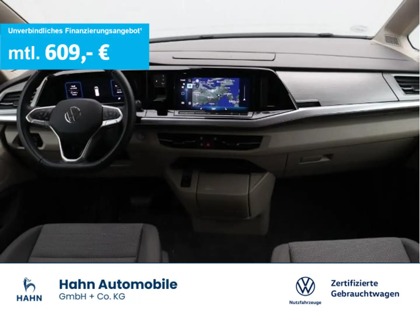 Volkswagen T7 Multivan 110 KW TDI Life langer Überhang ACC AHK Schwarz - 1