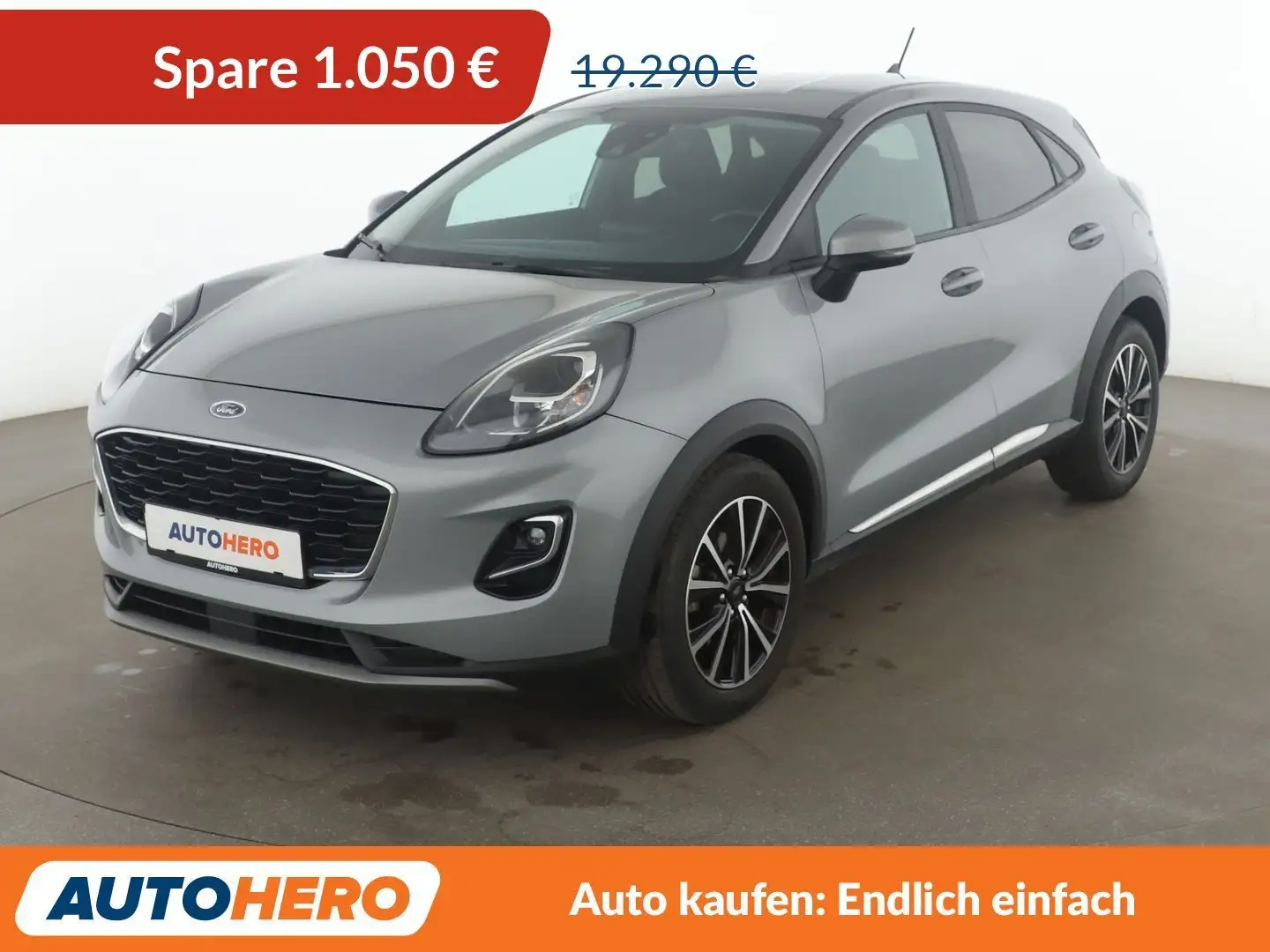 Ford Puma 1.0 EcoBoost Mild-Hybrid Titanium Aut.*NAVI*LED* Grau - 1