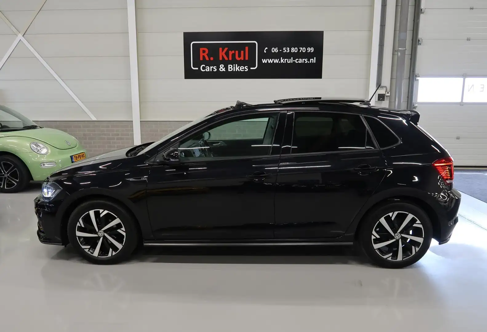 Volkswagen Polo 1.0 TSI Highline R-Line Automaat Panoramadak NL-au Zwart - 2