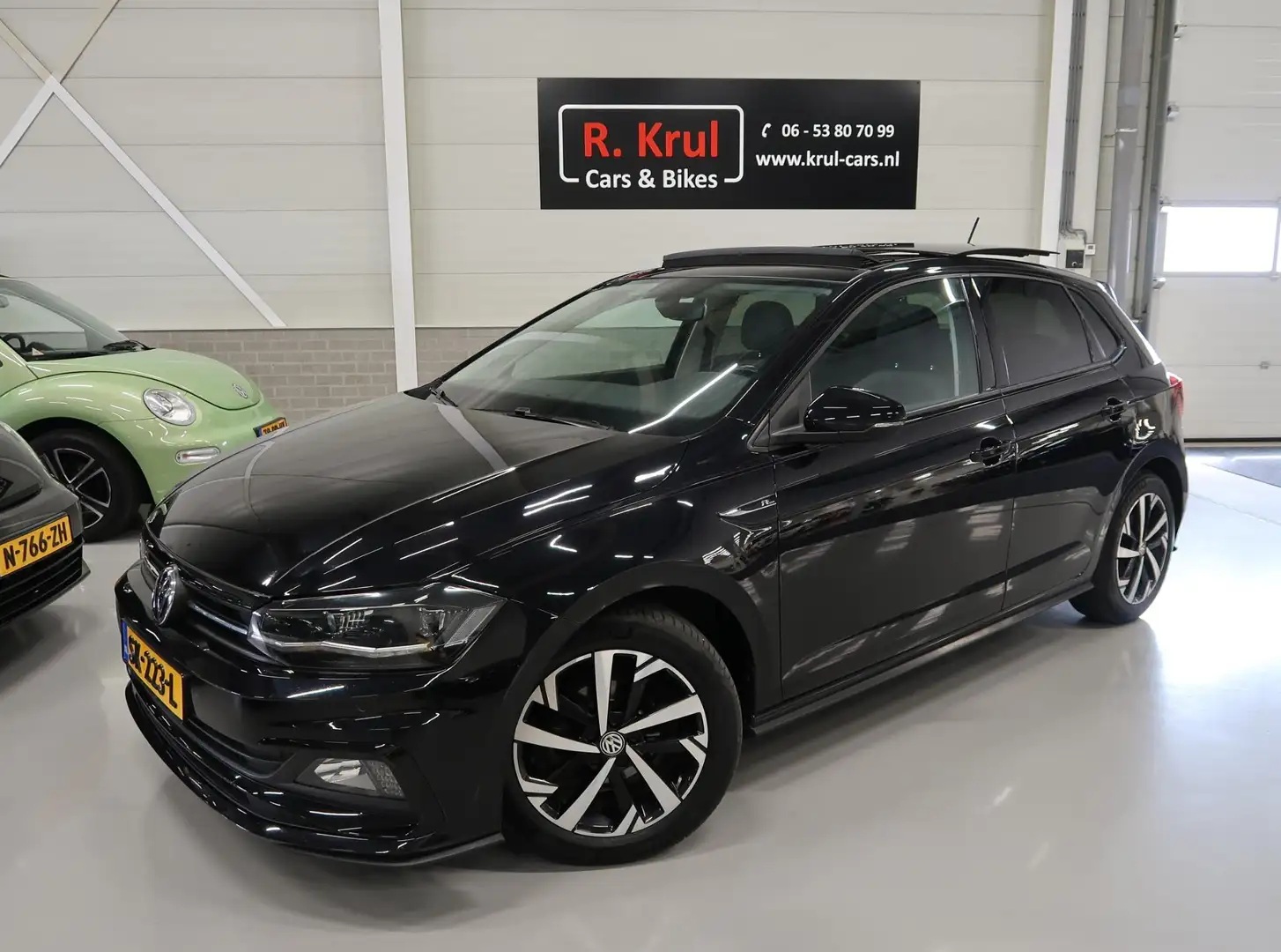 Volkswagen Polo 1.0 TSI Highline R-Line Automaat Panoramadak NL-au Zwart - 1