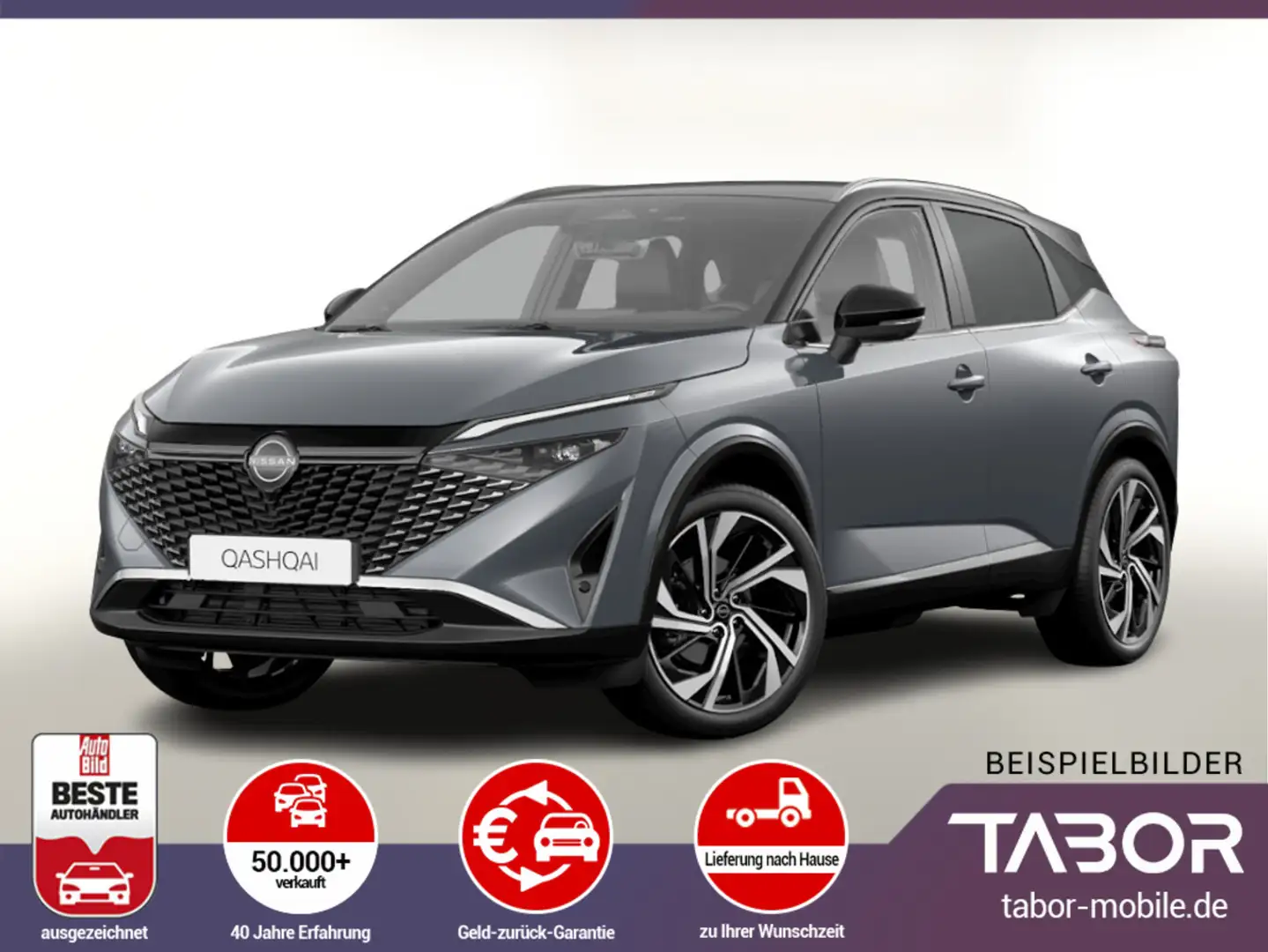 Nissan Qashqai MHEV 158 CVT Tekna+ 20Z Pano BOSE Nav Grau - 1