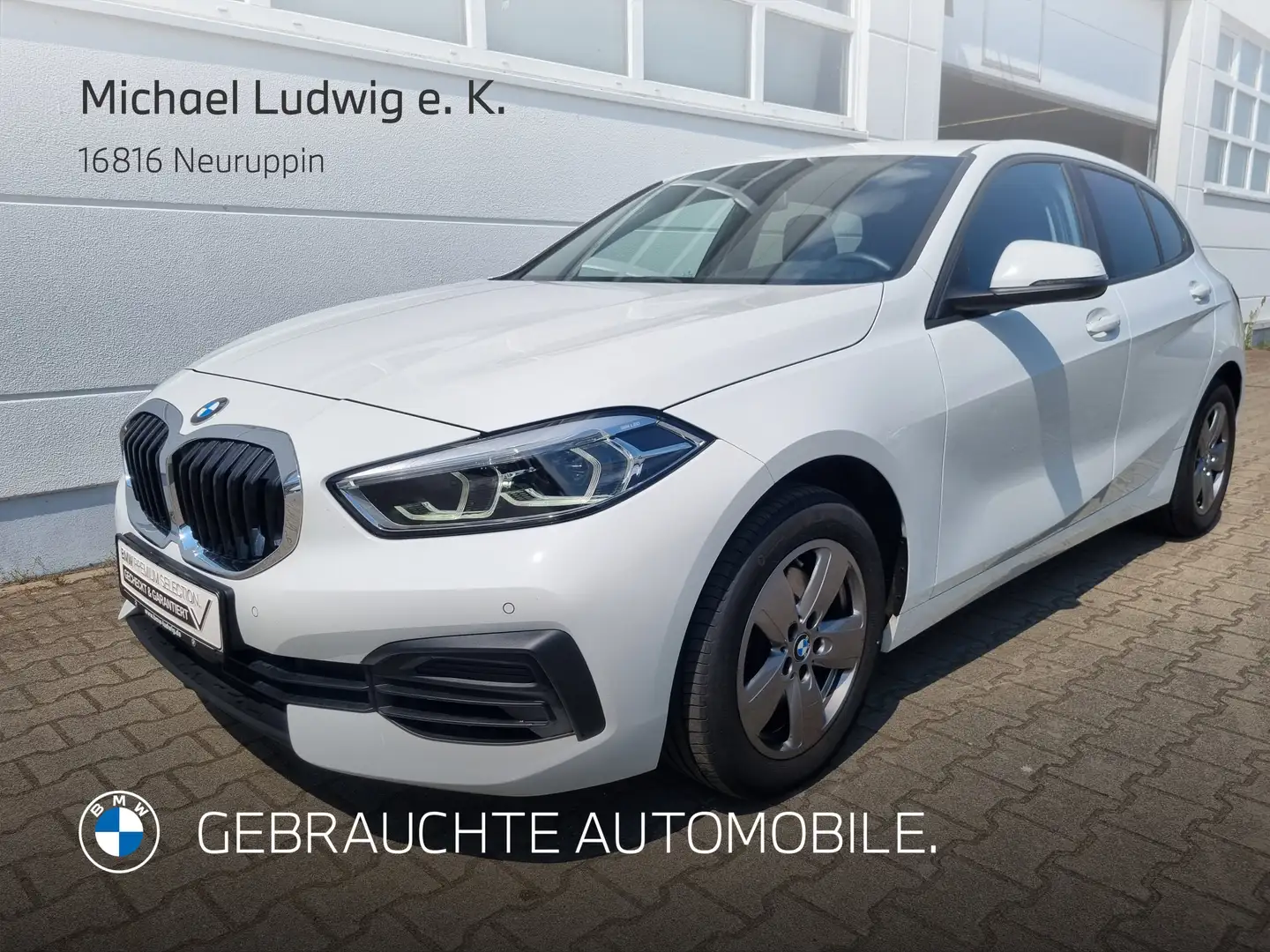 BMW 118 i Advantage LED Tempomat Klimaaut. Shz PDC Biały - 1