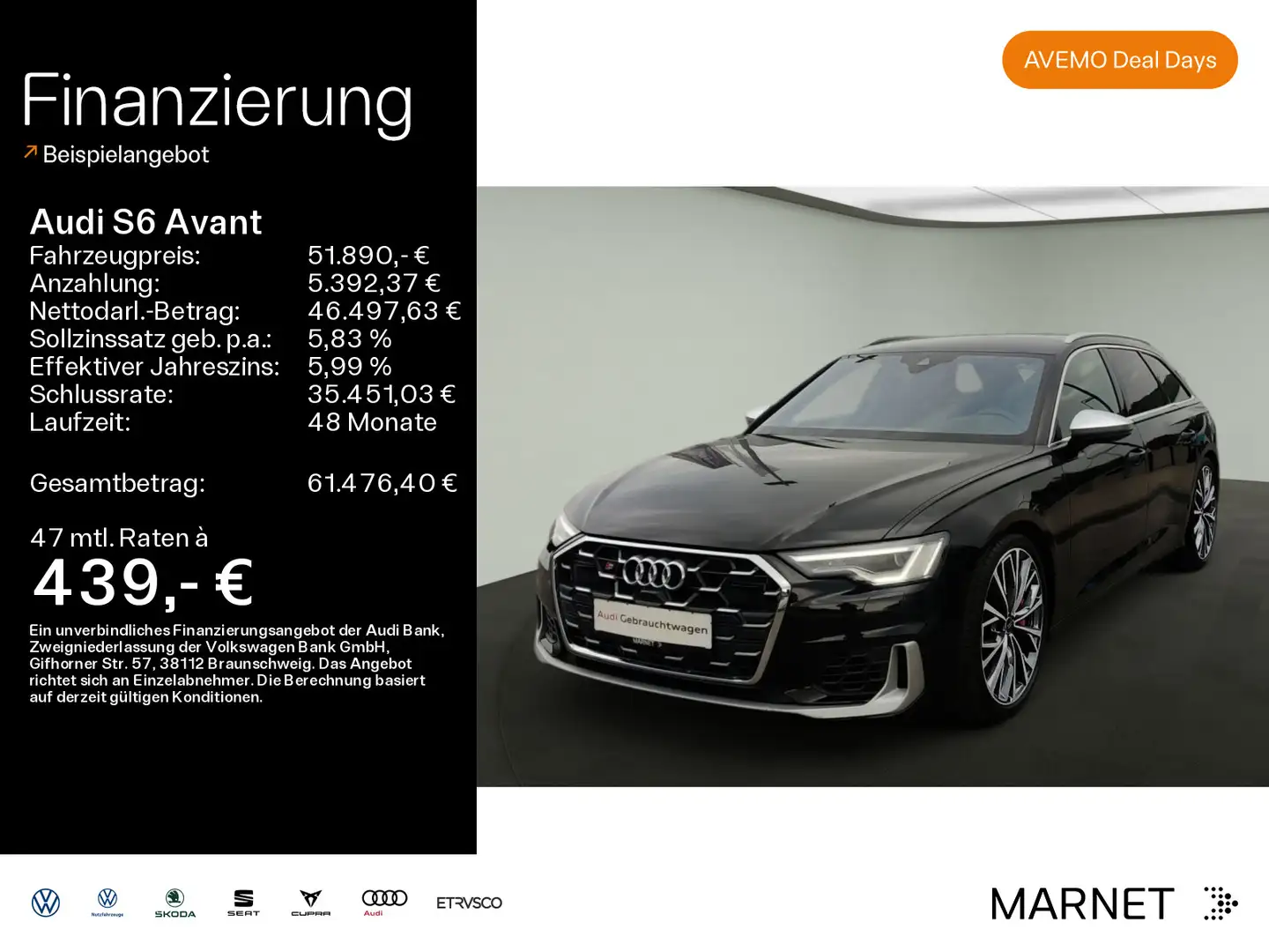 Audi S6 3.0 TDI quattro*Navi*LED*Alu*PDC*Virtua Schwarz - 1