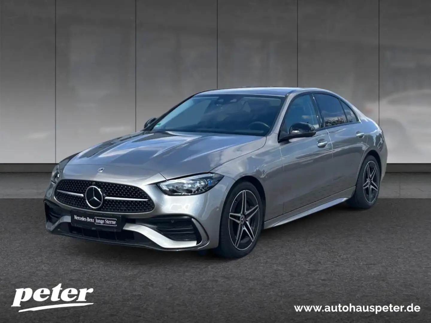 Mercedes-Benz C 300 d 4MATIC AMG, Hinterachslenkung, Head Up Silber - 1