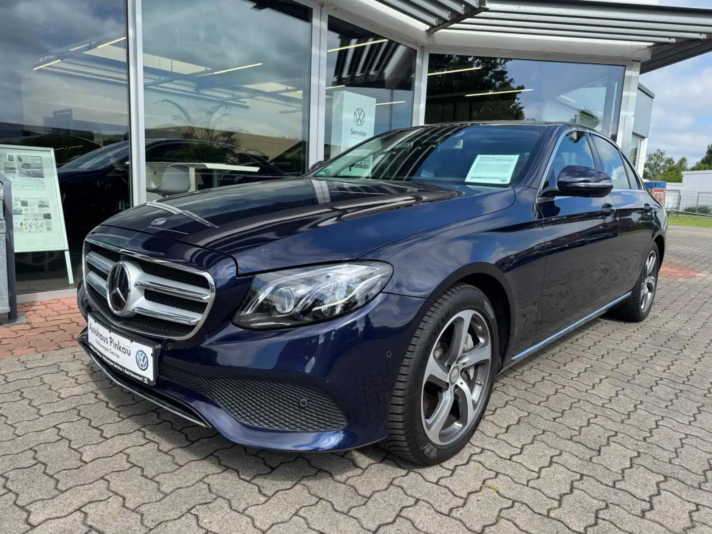 Mercedes-Benz E 400 E400 Exclusive 4M LUFT Leder HUD Burmester VOLL Blau - 1