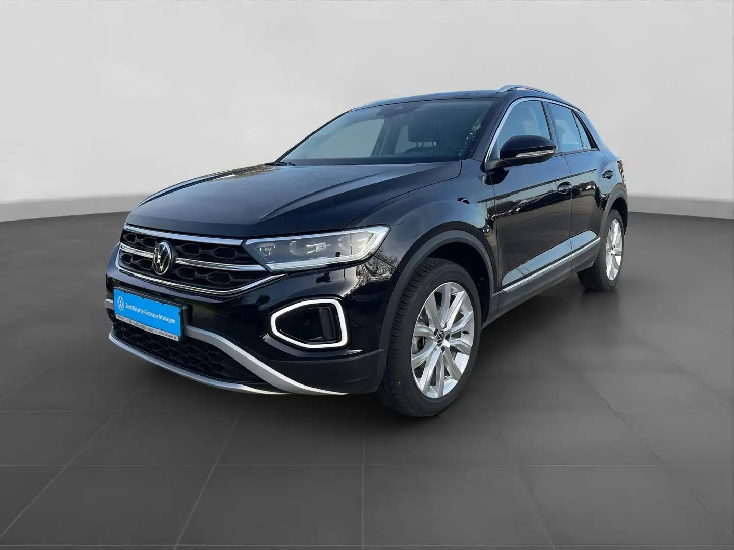 Volkswagen T-Roc 1.5 TSI DSG STYLE LM18 ST.HEIZ NAVI LED Schwarz - 2