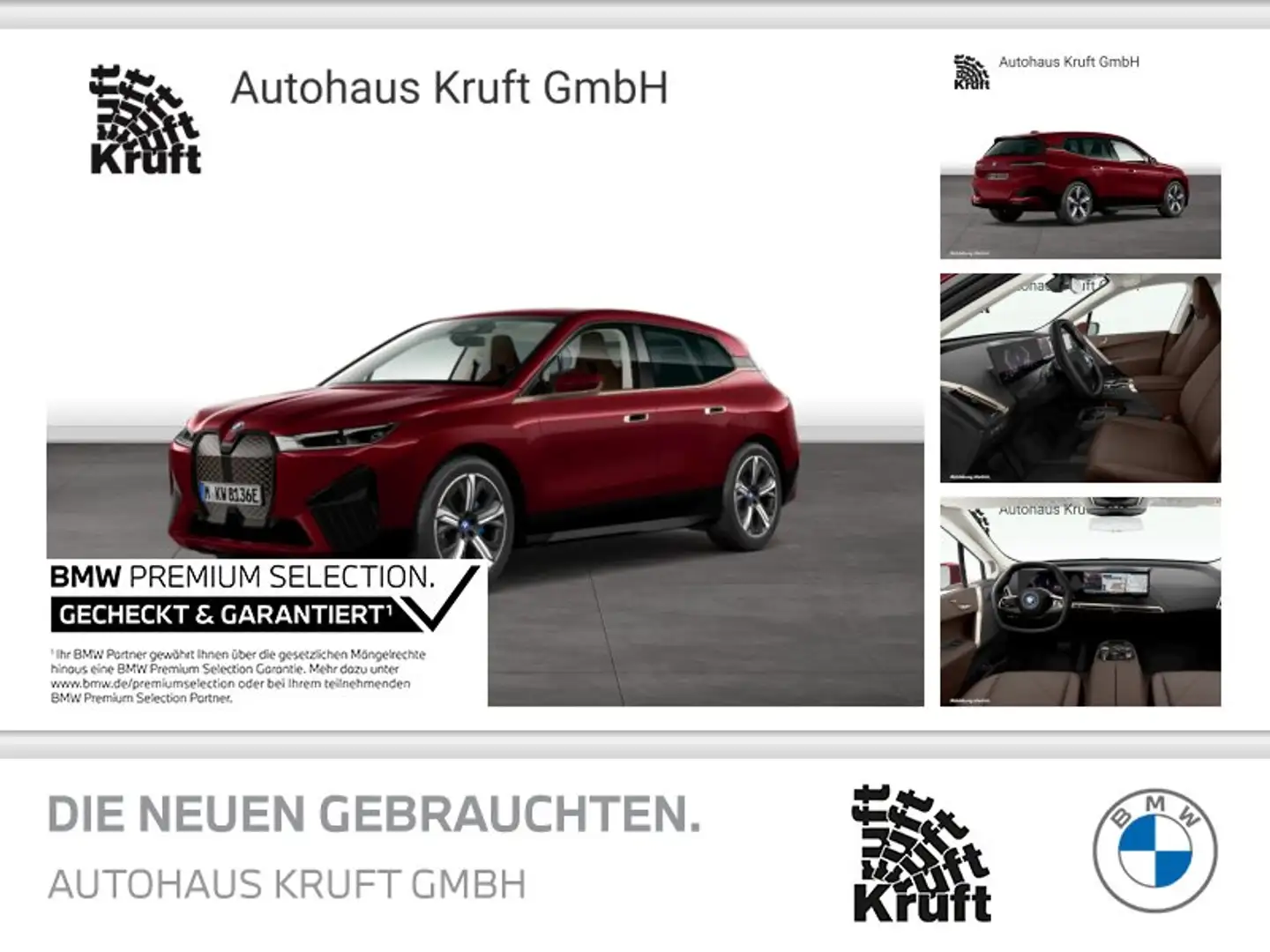 BMW iX xDrive40 SPORTPAKET+KAMERA+LM21+SITZHZ Rouge - 1