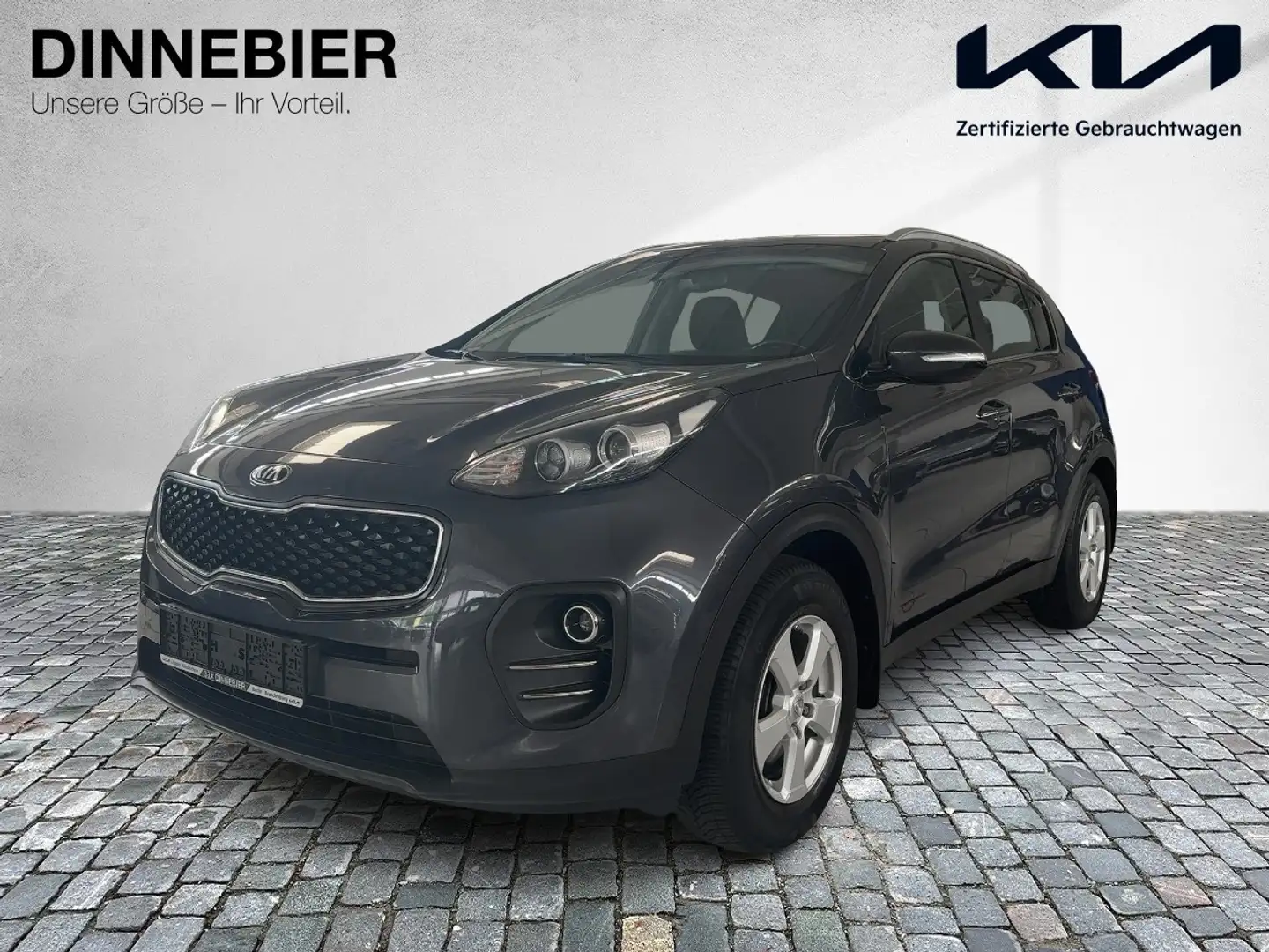 Kia Sportage 1.6 GDI Klima / Navi / PDC FLA 4xSHZ SpurW LM Grau - 2