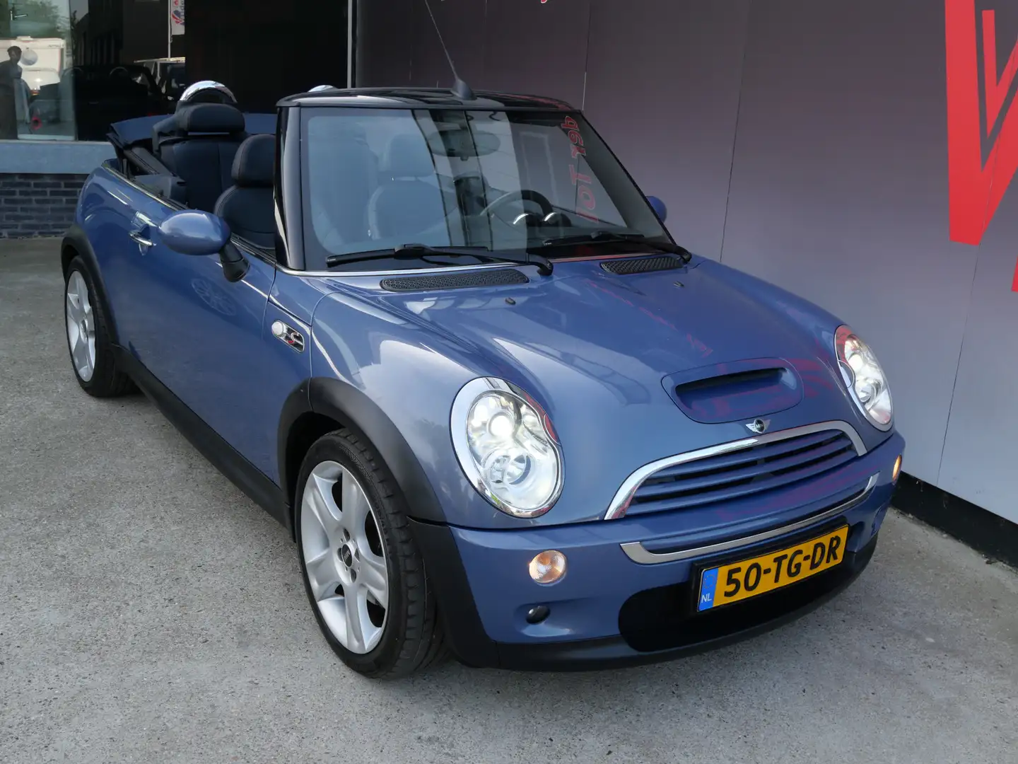 MINI Cooper S Cabrio 1.6 CHILI | XENON | LEER | H&K | 2e EIG | NETJES | Kék - 2
