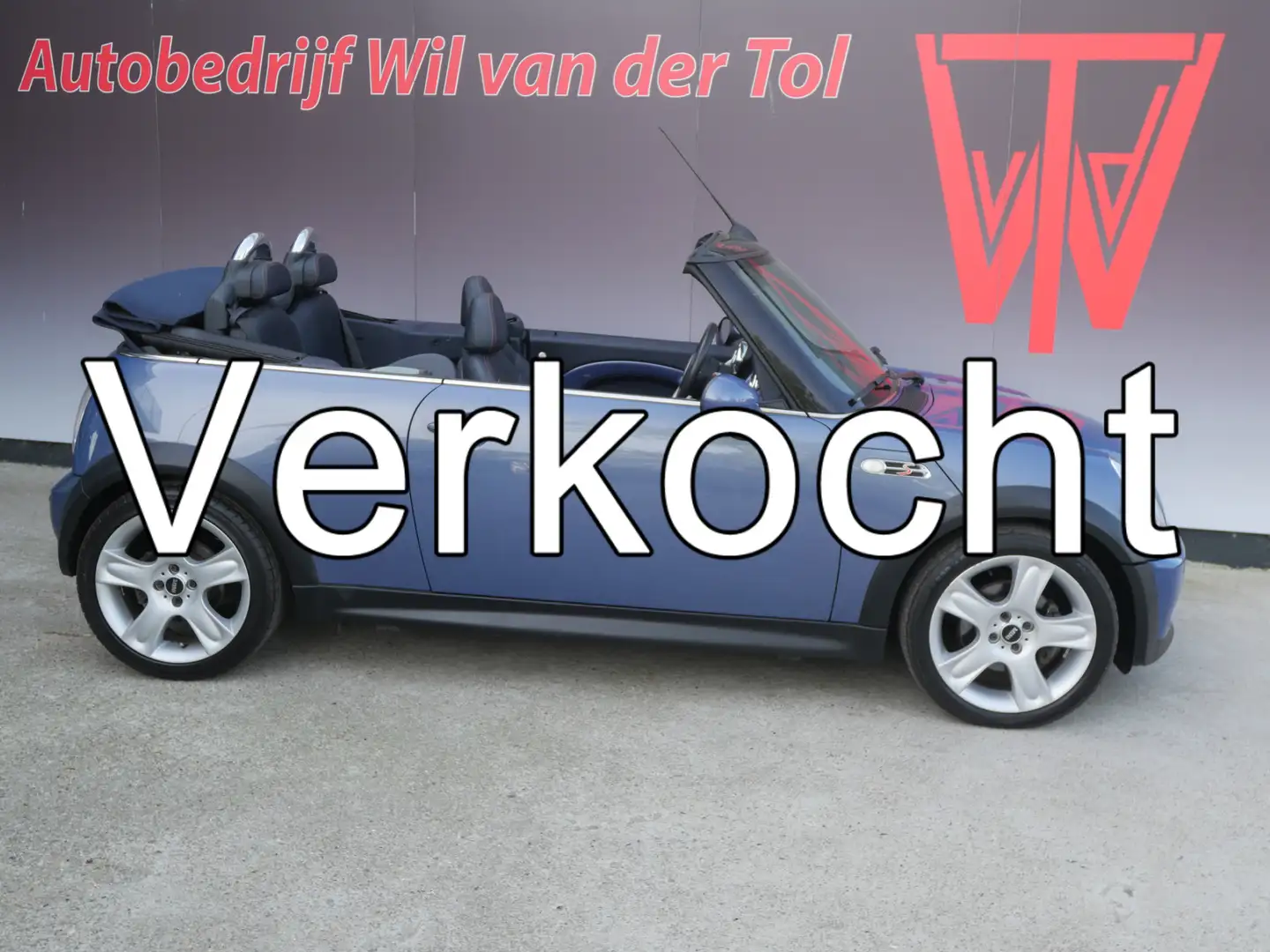 MINI Cooper S Cabrio 1.6 CHILI | XENON | LEER | H&K | 2e EIG | NETJES | Kék - 1