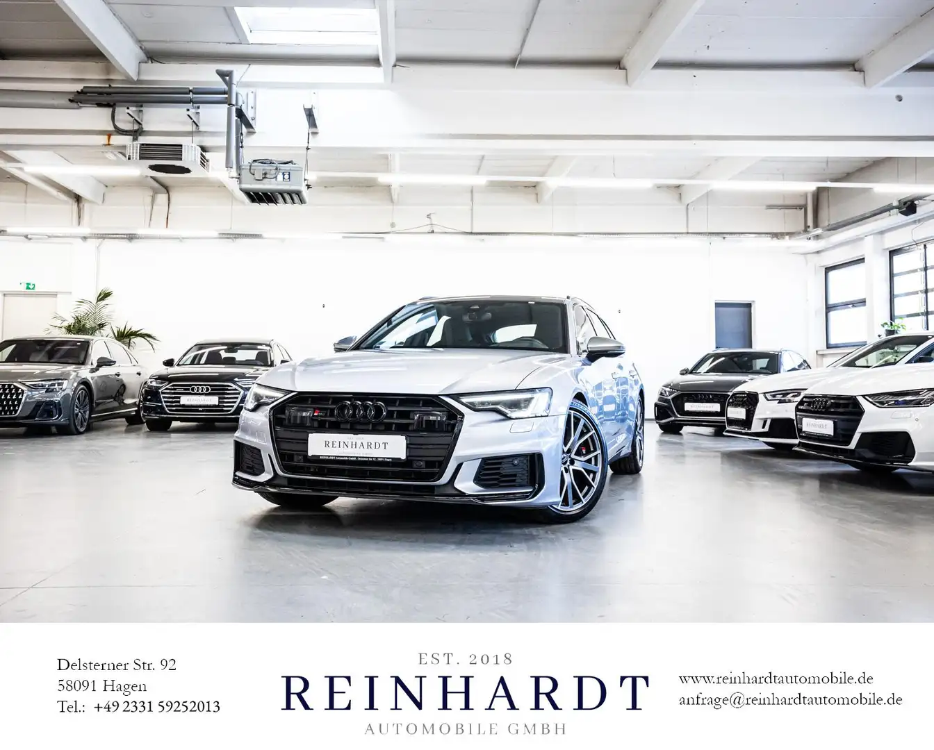 Audi S6 AVANT TDi BLACK/ACC/HuD/PANO/AIR-SUS/S-SITZE Zilver - 1