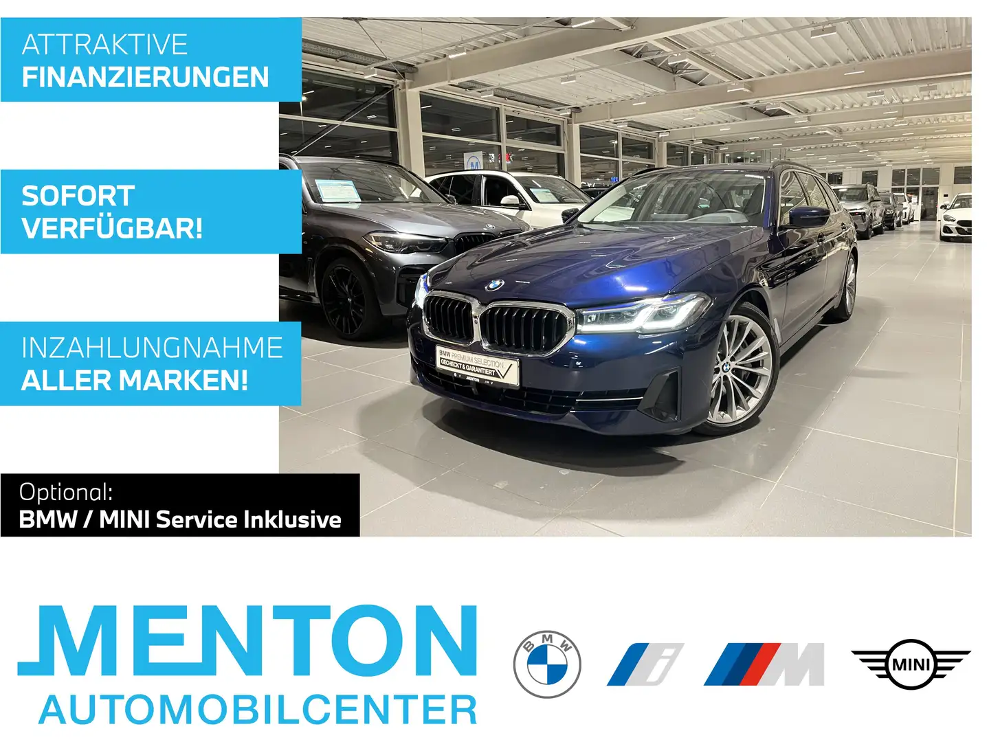 BMW 540 d xDrive Touring AHK/LCProf./HuD/Laserlicht/Harman Bleu - 1