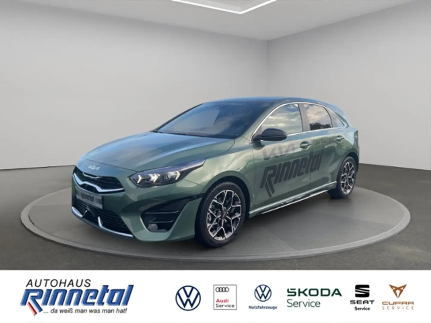 Kia Ceed / cee'd GT-Line 140 DCT7 STD RFK+KLIMA+LED+NAVI+ALU+SITZH Grün - 1