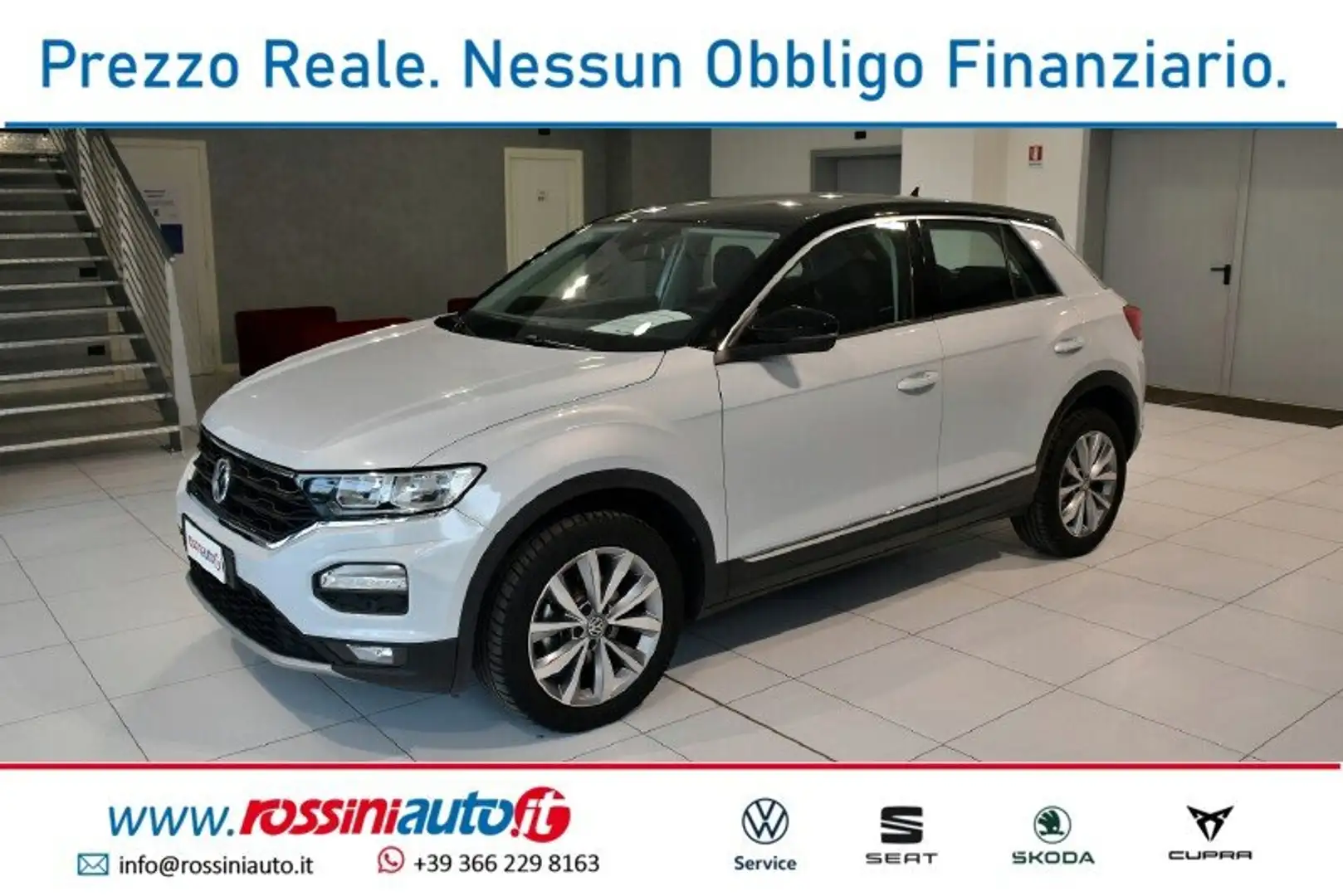 Volkswagen T-Roc 1.0 TSI 115 CV STYLE + TECH PACK + MIRROR P Bianco - 1
