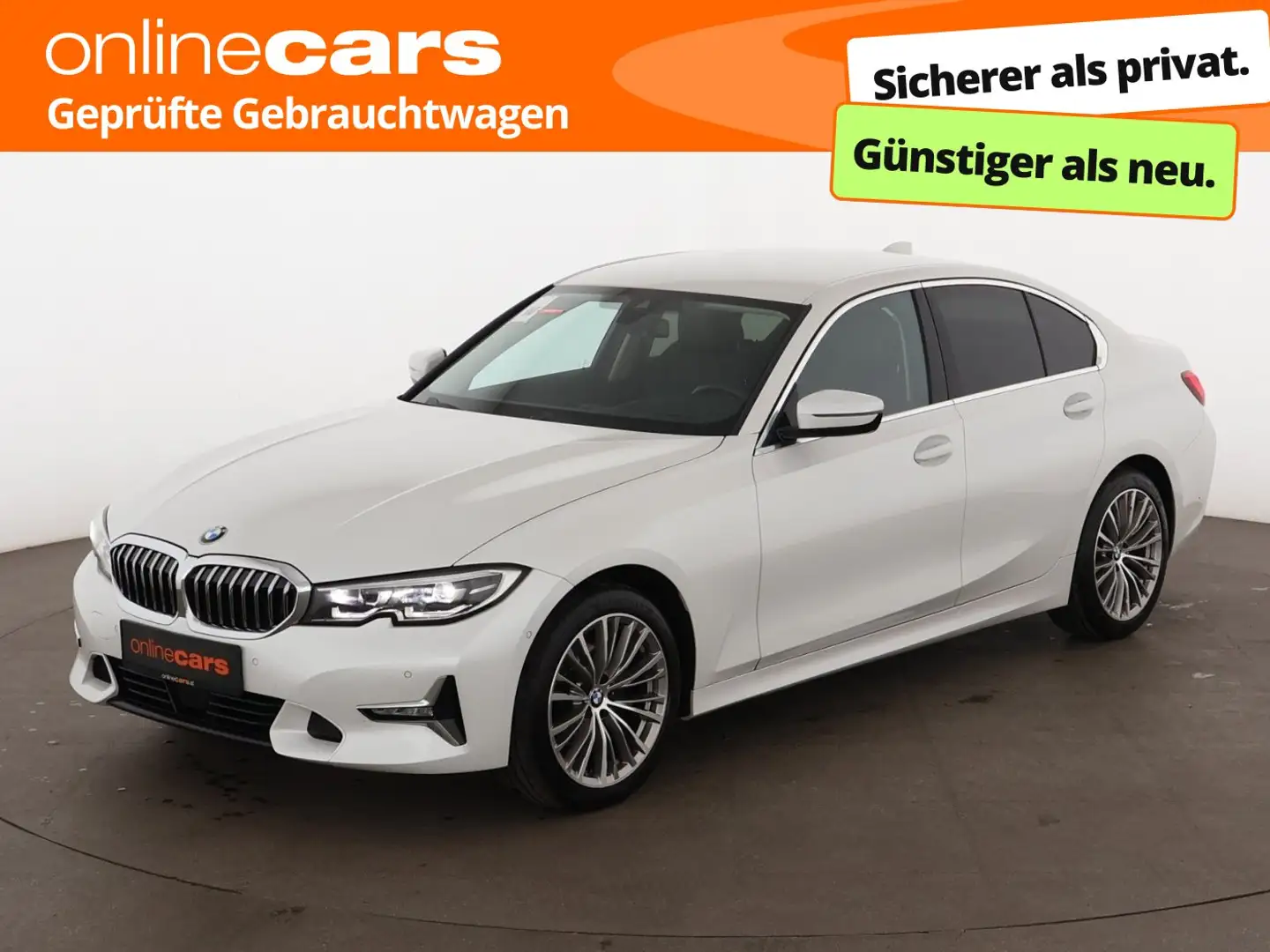 BMW 320 d xDrive Luxury Aut LED HEAD-UP LEDER NAVI Weiß - 1