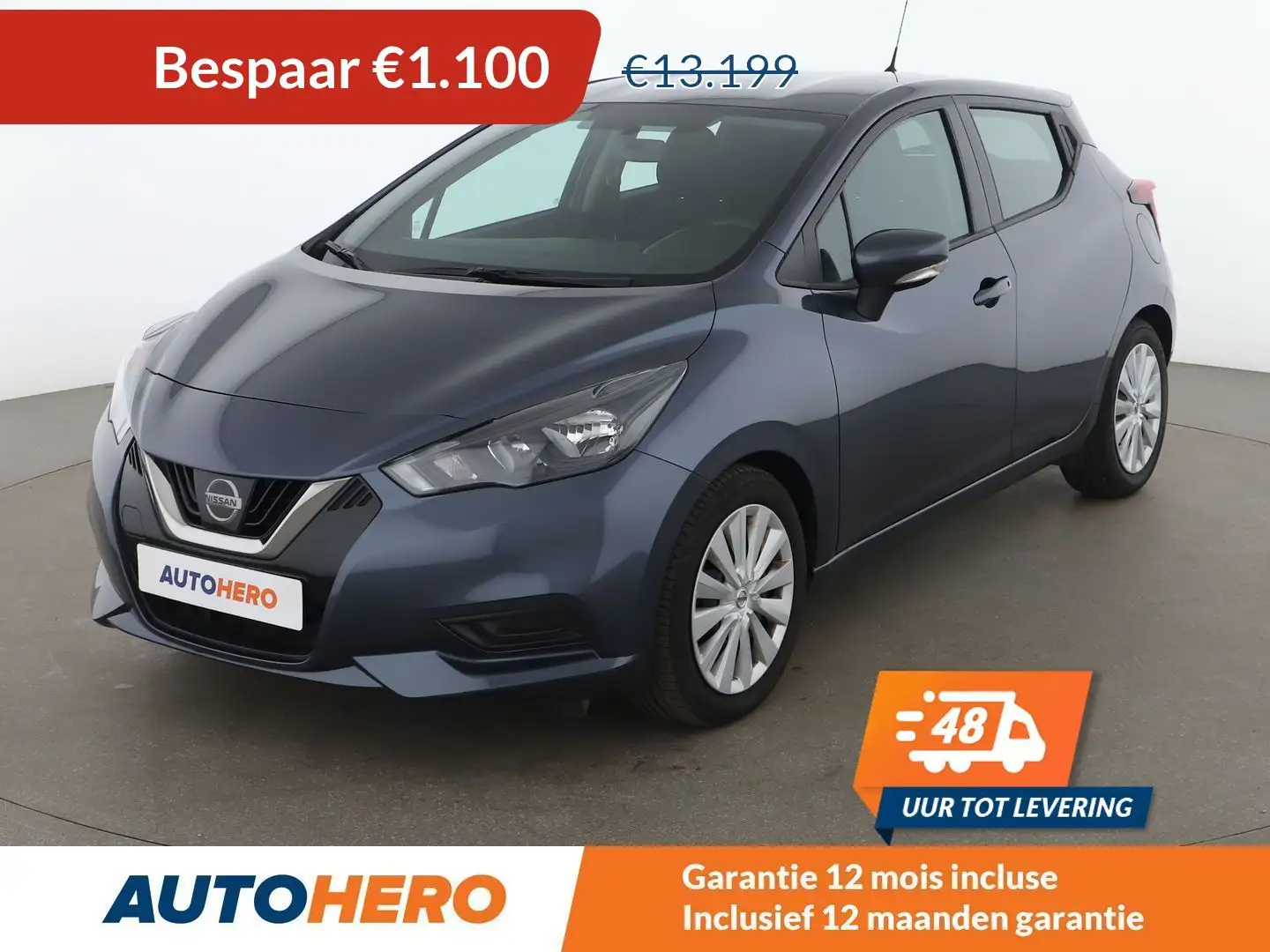 Nissan Micra 1.0 IG-T Acenta Grijs - 1