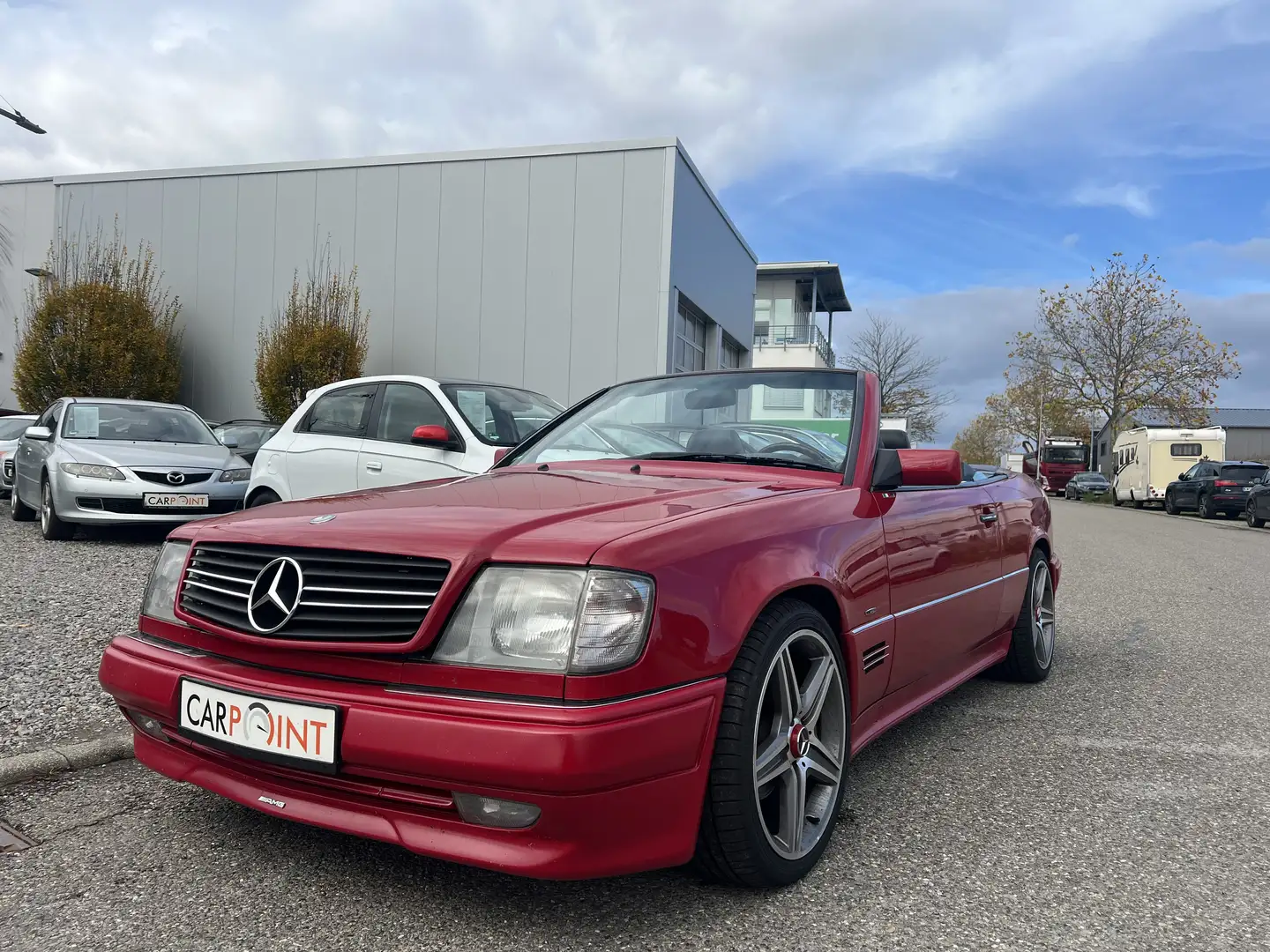 Mercedes-Benz E 220 *1.Hand*Cabrio*Leder*Automatik*AMG+Göckel* Rot - 1